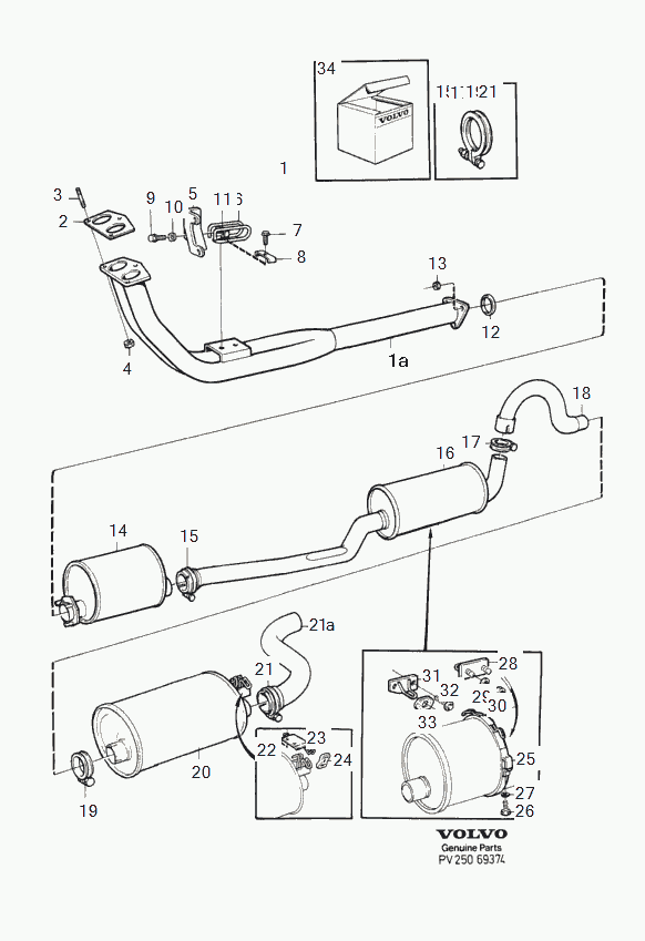 Volvo 975259 - Тръбна връзка, изпускателна система vvparts.bg