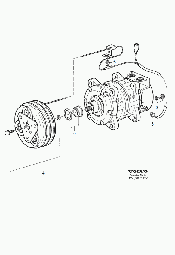 Volvo 9171050 - Компресор, климатизация vvparts.bg