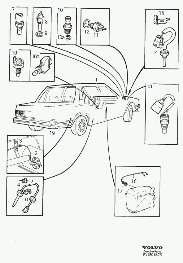 Volvo 3 544 691 - Ключ за спирачните светлини vvparts.bg