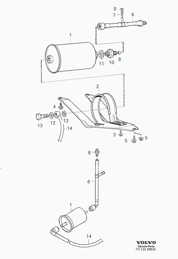 Volvo 1276068 - Горивен филтър vvparts.bg