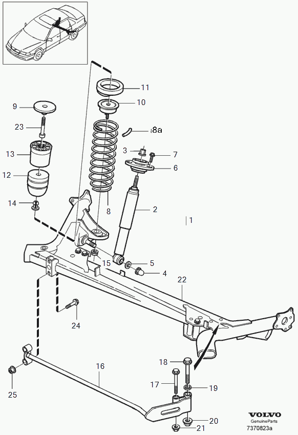 Volvo 9461524 - Тампон на макферсън vvparts.bg