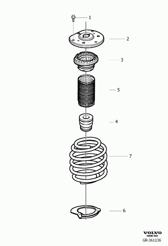 Volvo 31340606 - Тампон на макферсън vvparts.bg