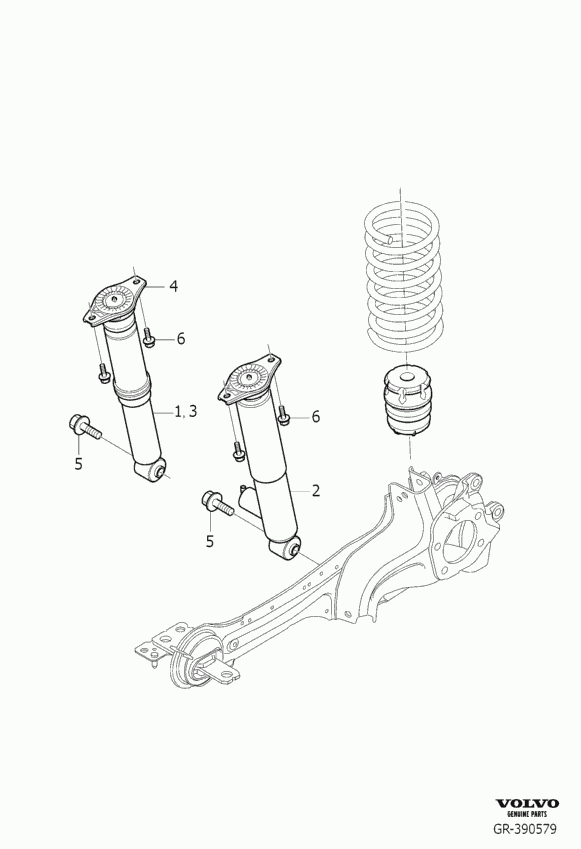 Volvo 31429386 - Окачване, амортисьор vvparts.bg