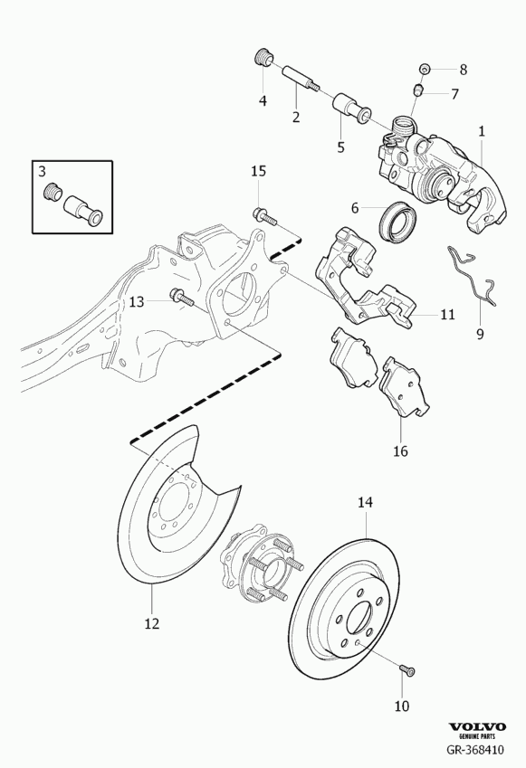 Volvo 36001765 - Спирачен апарат vvparts.bg