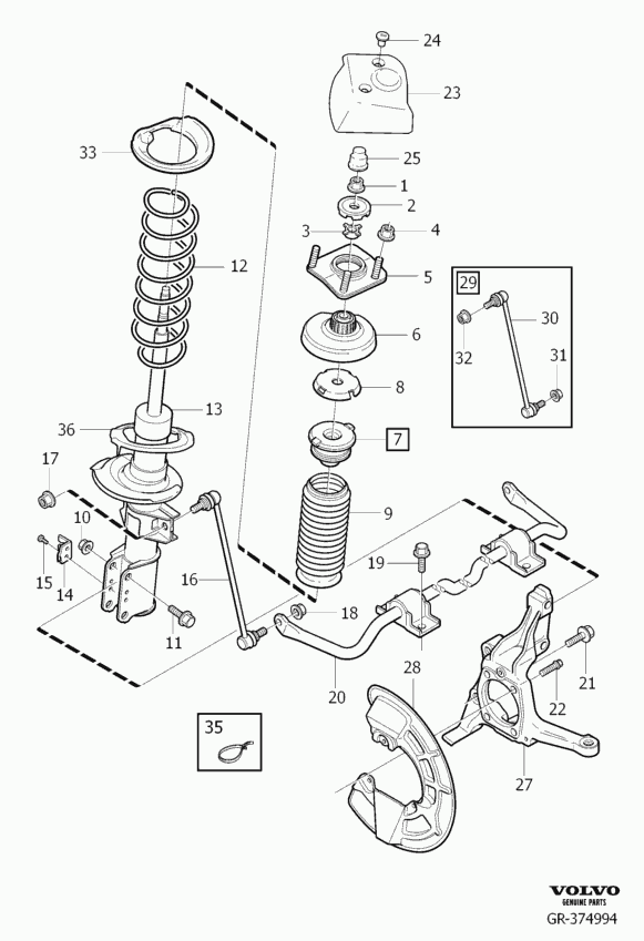 Volvo 8667248 - Амортисьор vvparts.bg