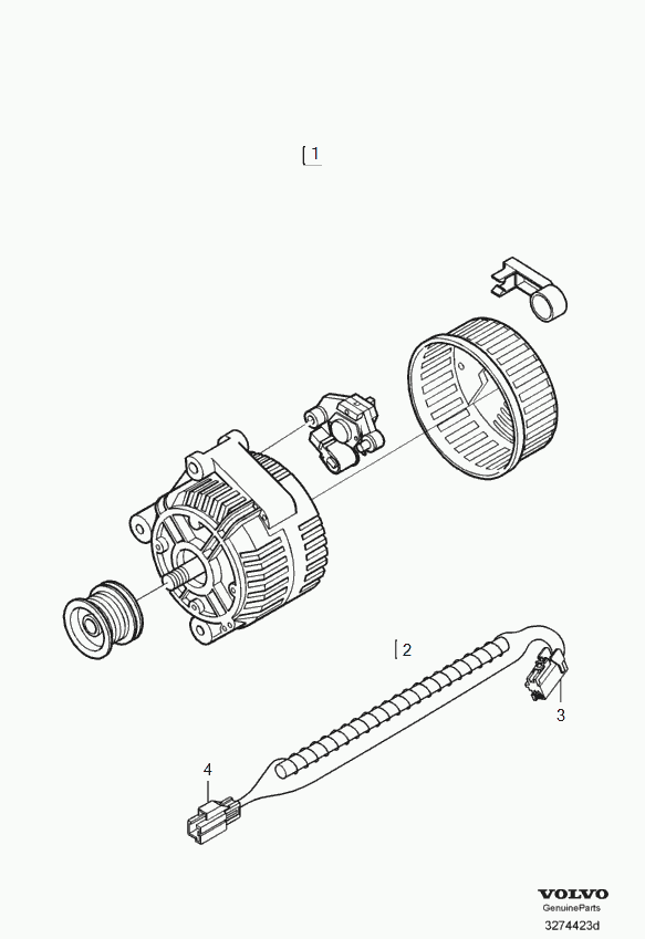 Volvo 36050264 - Генератор vvparts.bg