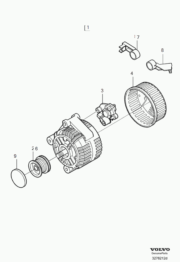 Volvo 8 637 851 - Регулатор на генератор vvparts.bg