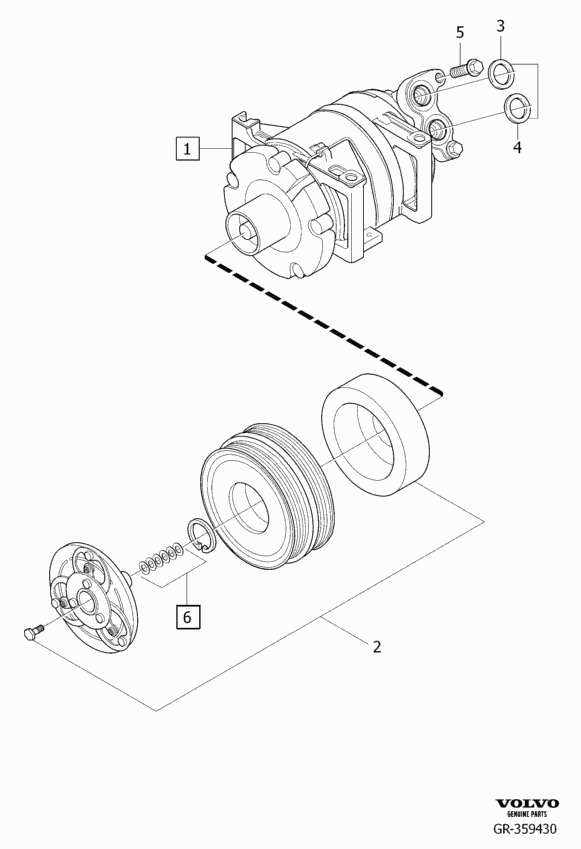 Volvo 36012441 - Компресор, климатизация vvparts.bg