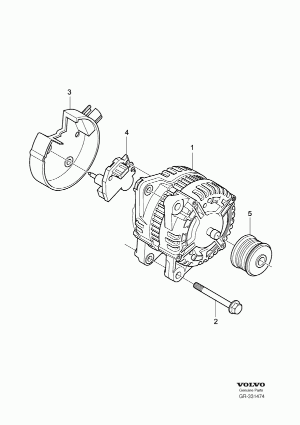 FORD 30667687 - Ремъчна шайба, генератор vvparts.bg