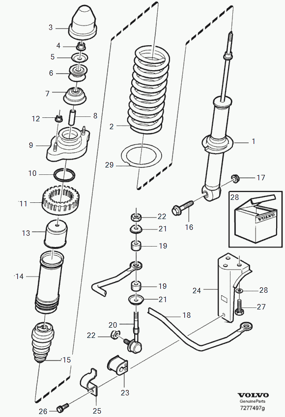 Volvo 30818111 - Тампон на макферсън vvparts.bg