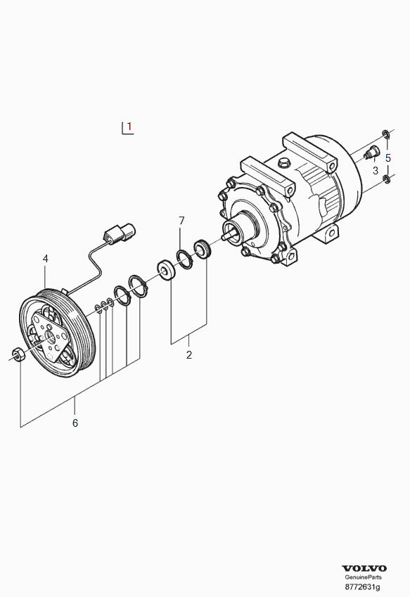 Volvo 8 601 961 - Компресор, климатизация vvparts.bg