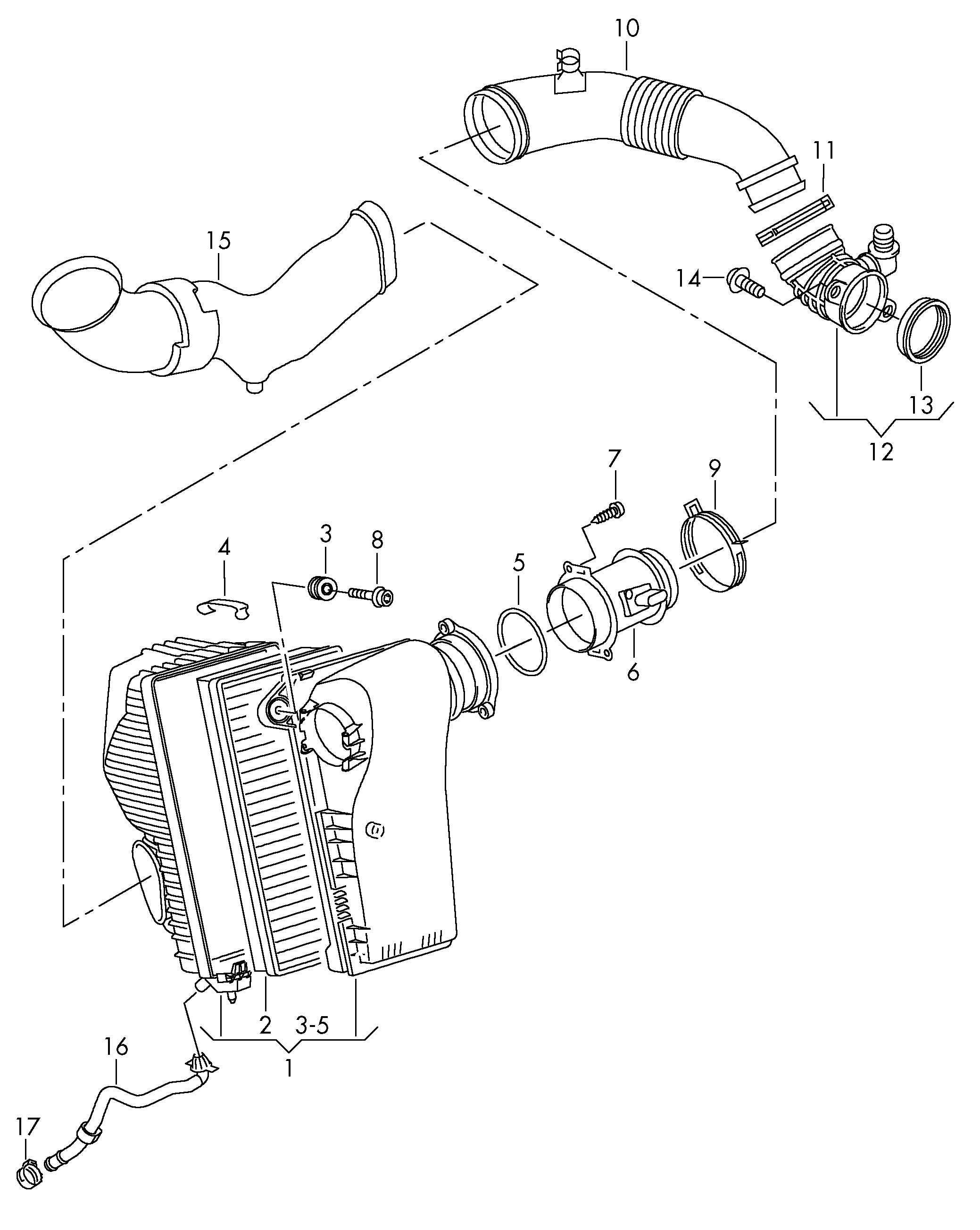 VW 7P0 129 620 A - Въздушен филтър vvparts.bg