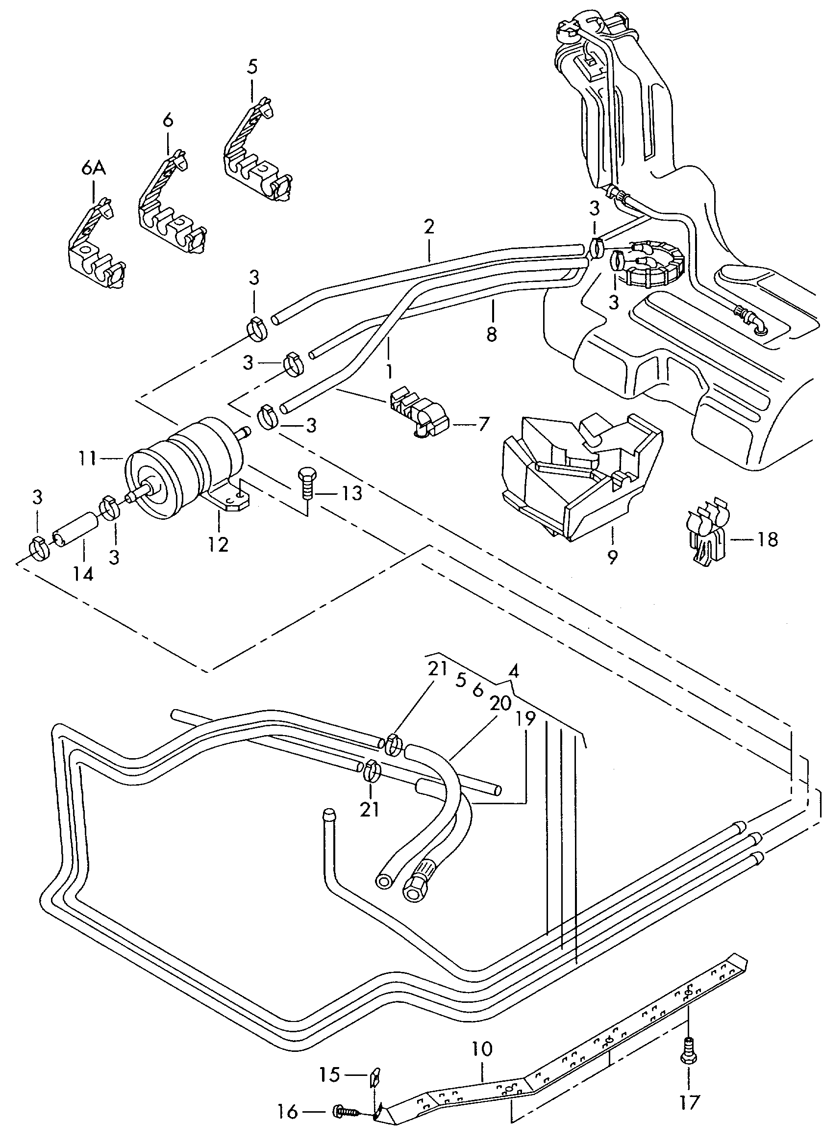 Skoda 1H0 201 511 A - Горивен филтър vvparts.bg