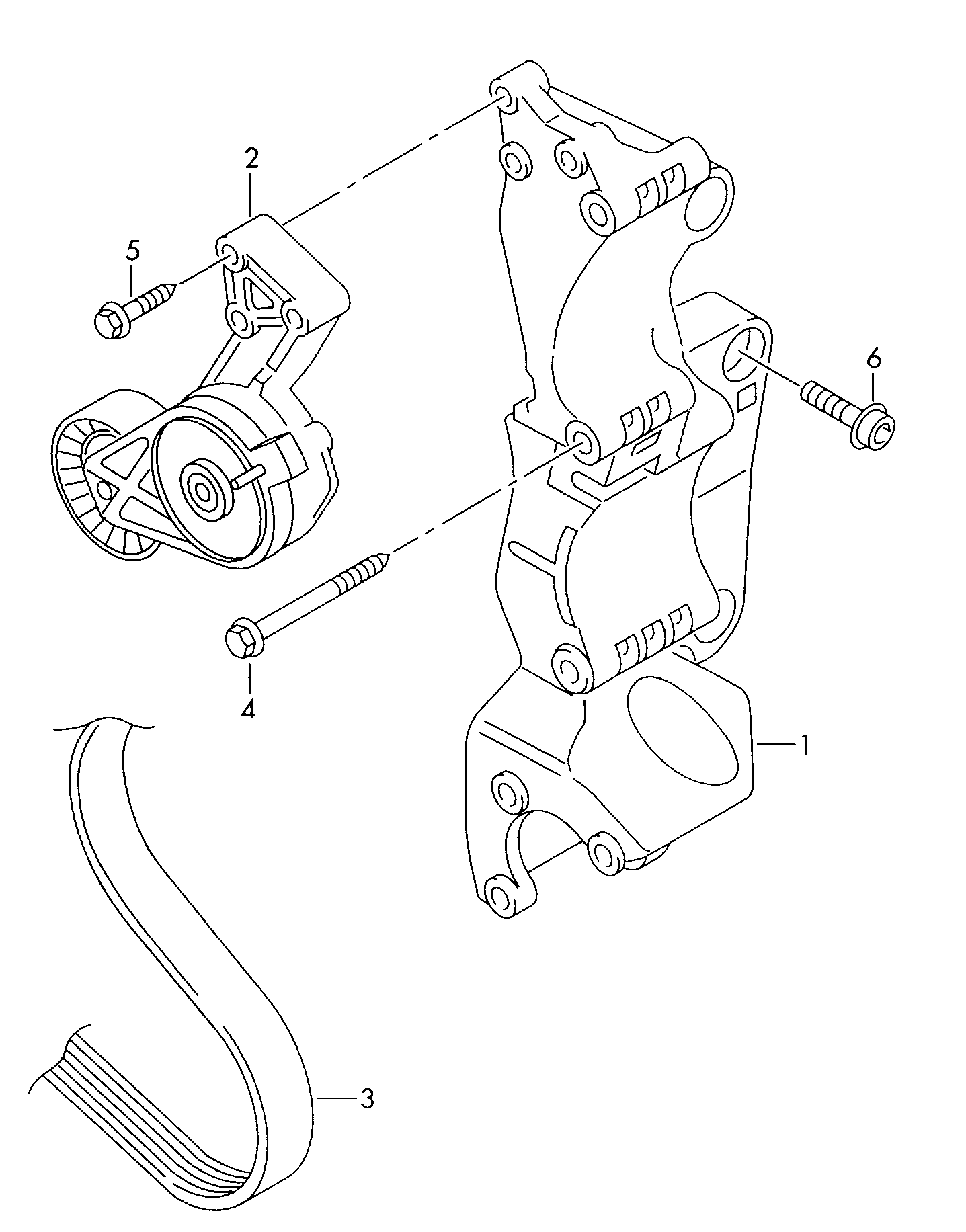 VAG 038 903 315AE - Ремъчен обтегач, пистов ремък vvparts.bg