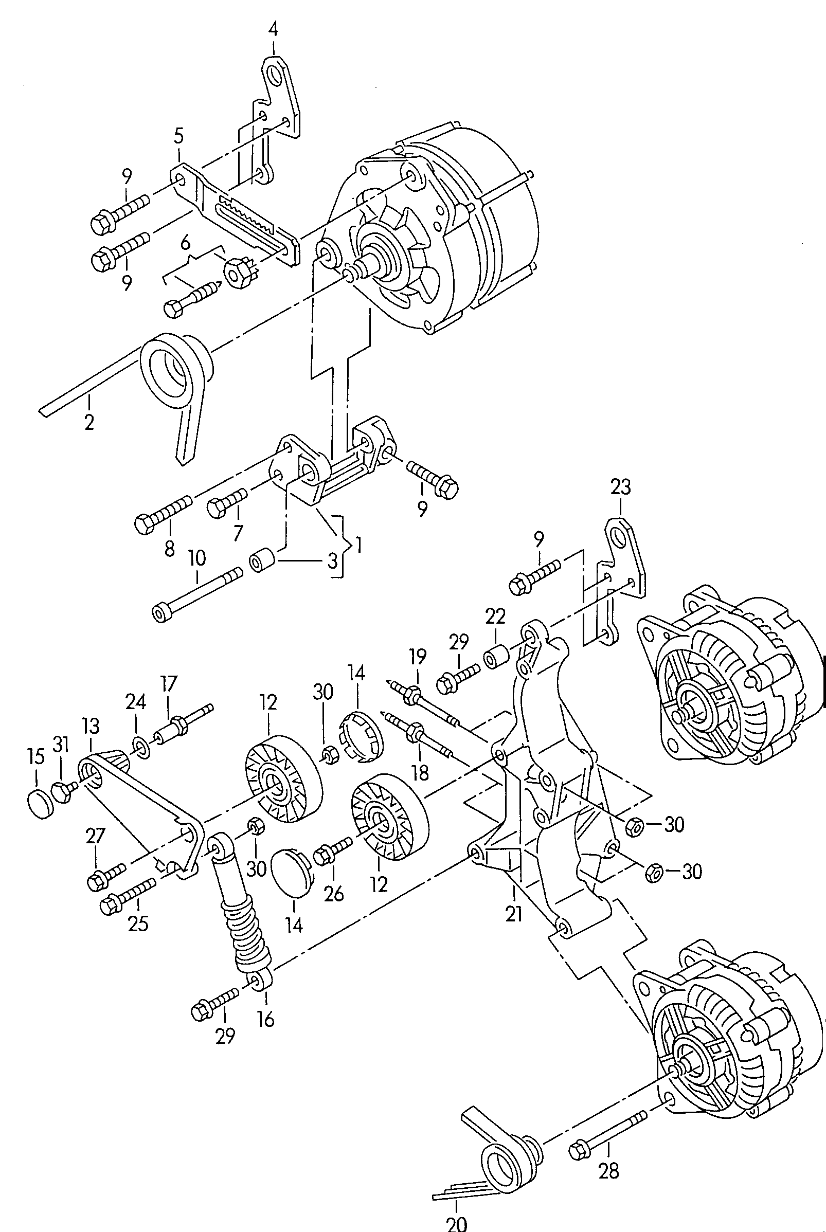 AUDI 068 903 137 D - Трапецовиден ремък vvparts.bg