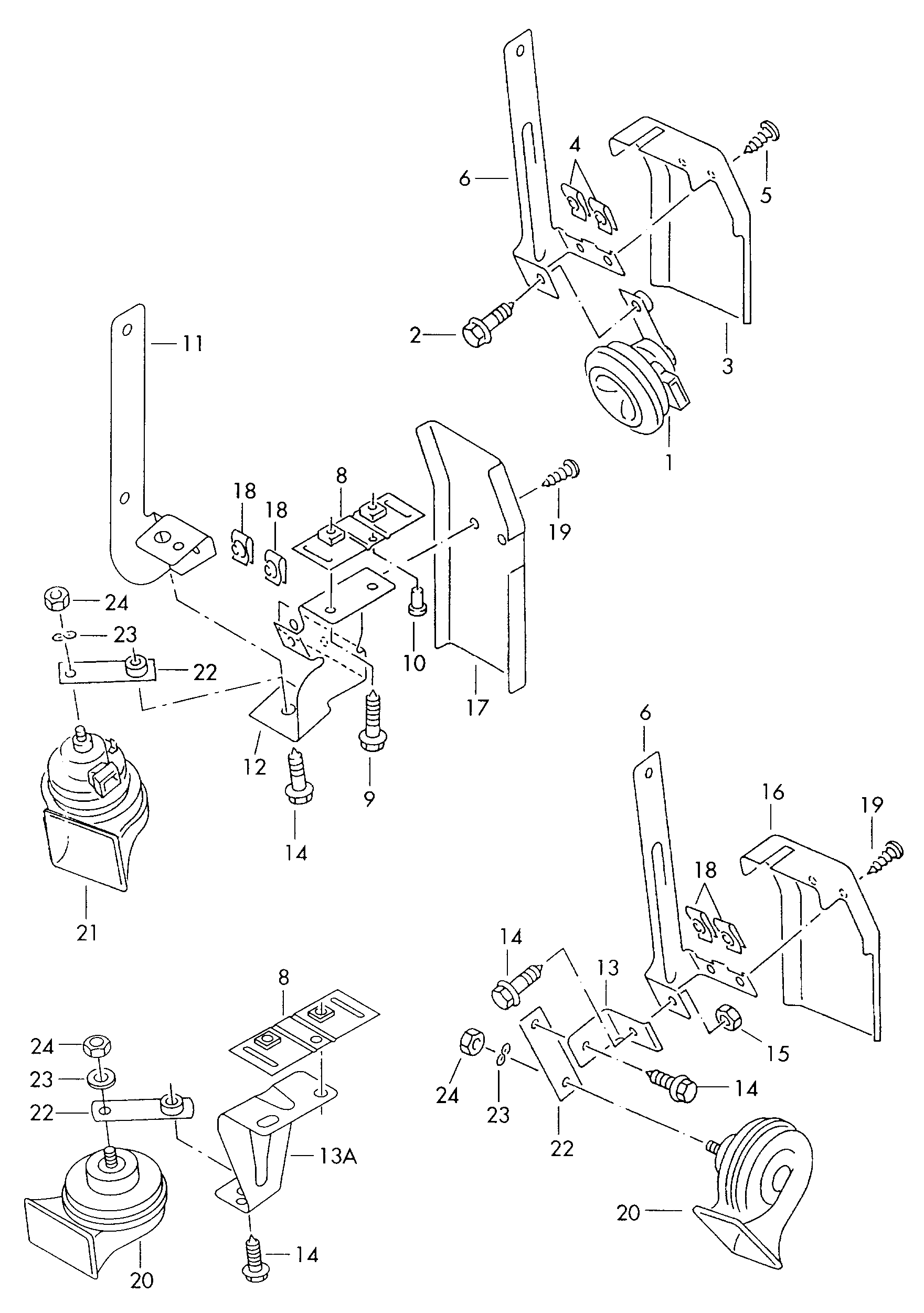 AUDI 3B0 951 223 - Клаксон vvparts.bg