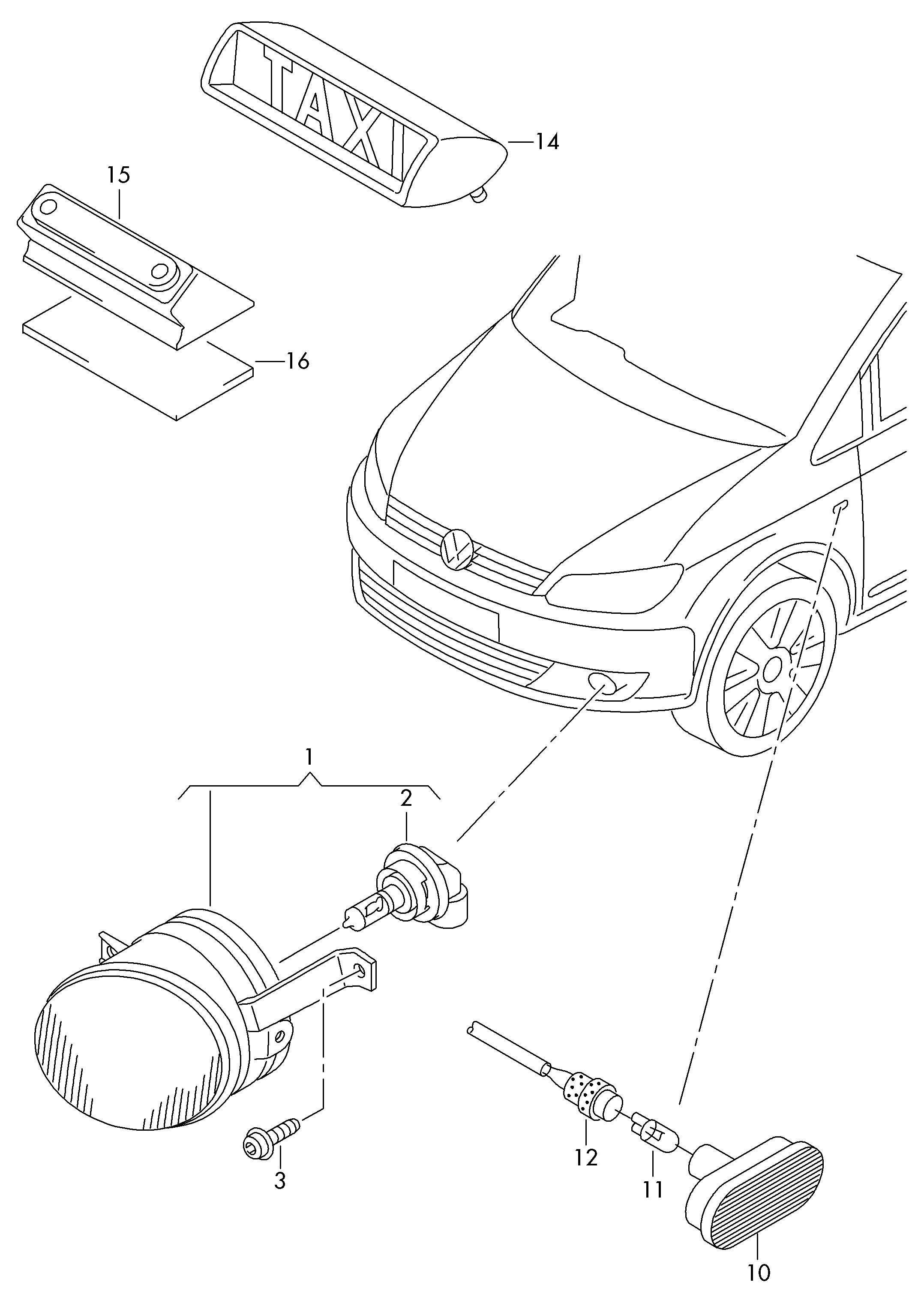 VW/SEAT 2K0949117B - Мигачи vvparts.bg