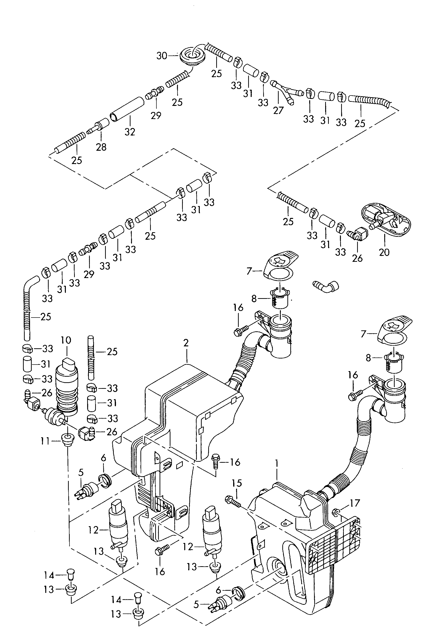 VAG 6R0 955 681 - Водна помпа за миещо устр., почистване на фаровете vvparts.bg