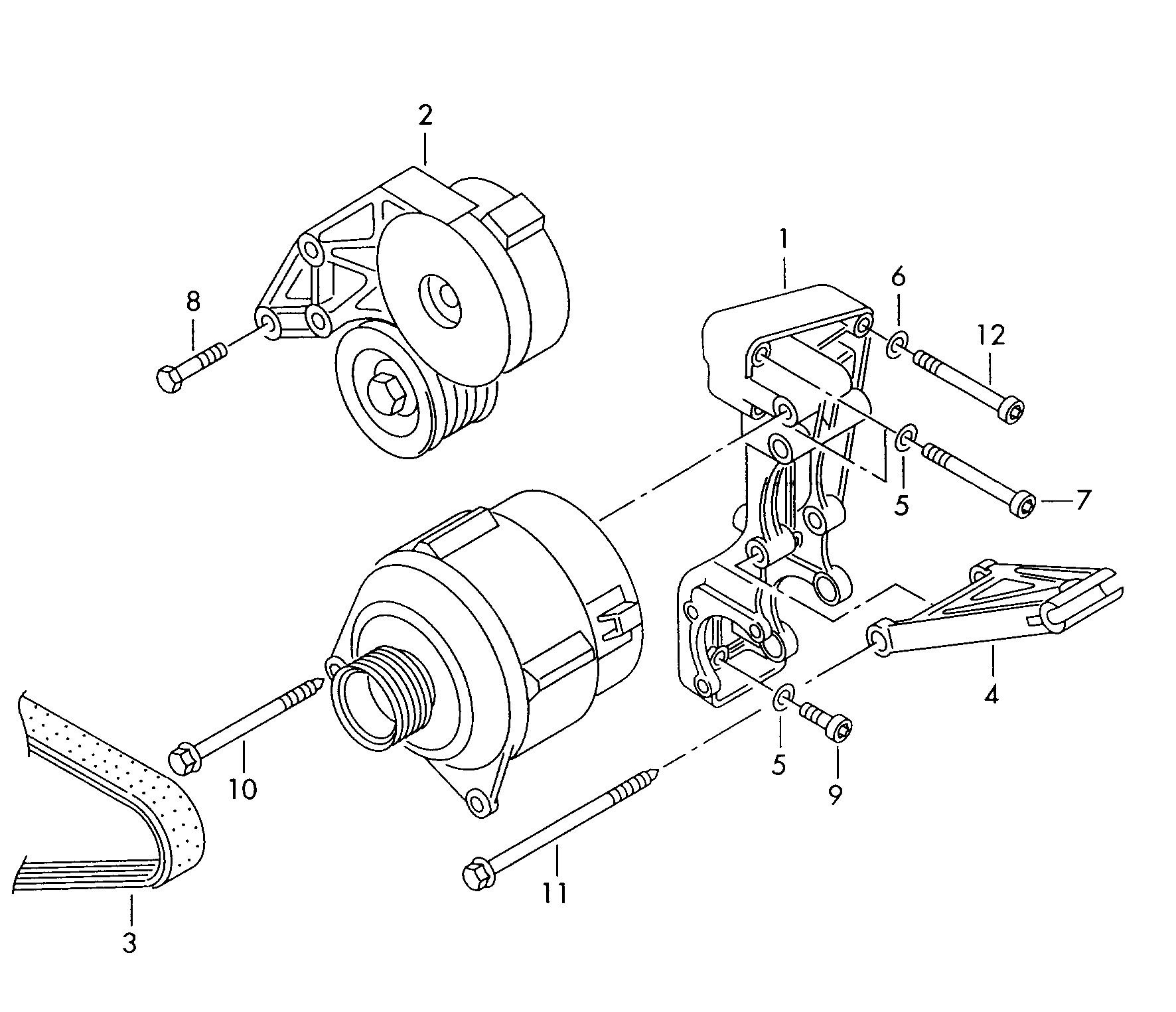 Seat 021 145 933 J - Пистов ремък vvparts.bg