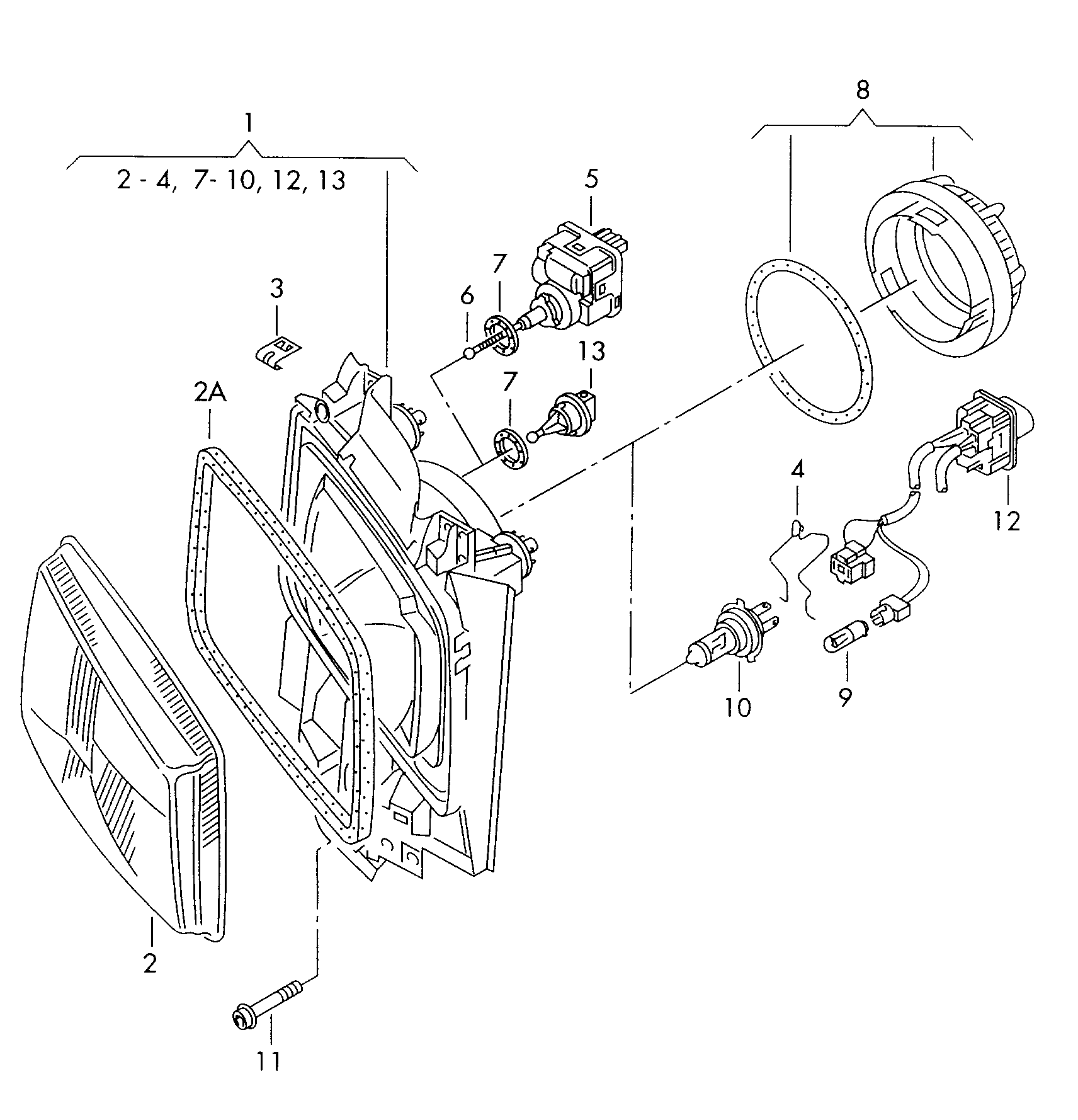 Skoda N   017 763 2 - Крушка с нагреваема жичка, главни фарове vvparts.bg