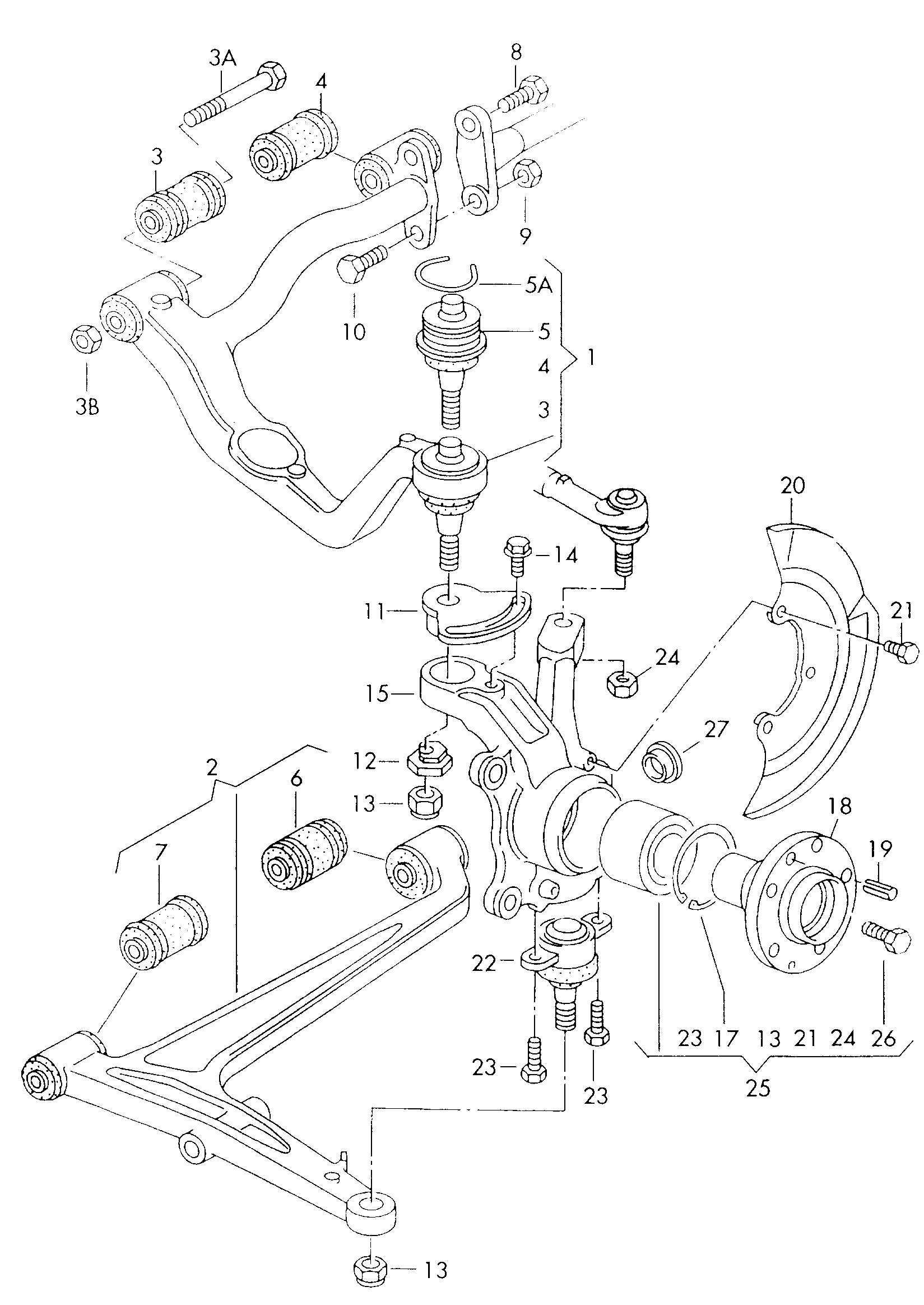 VW 7D0 407 151 A - Носач, окачване на колелата vvparts.bg