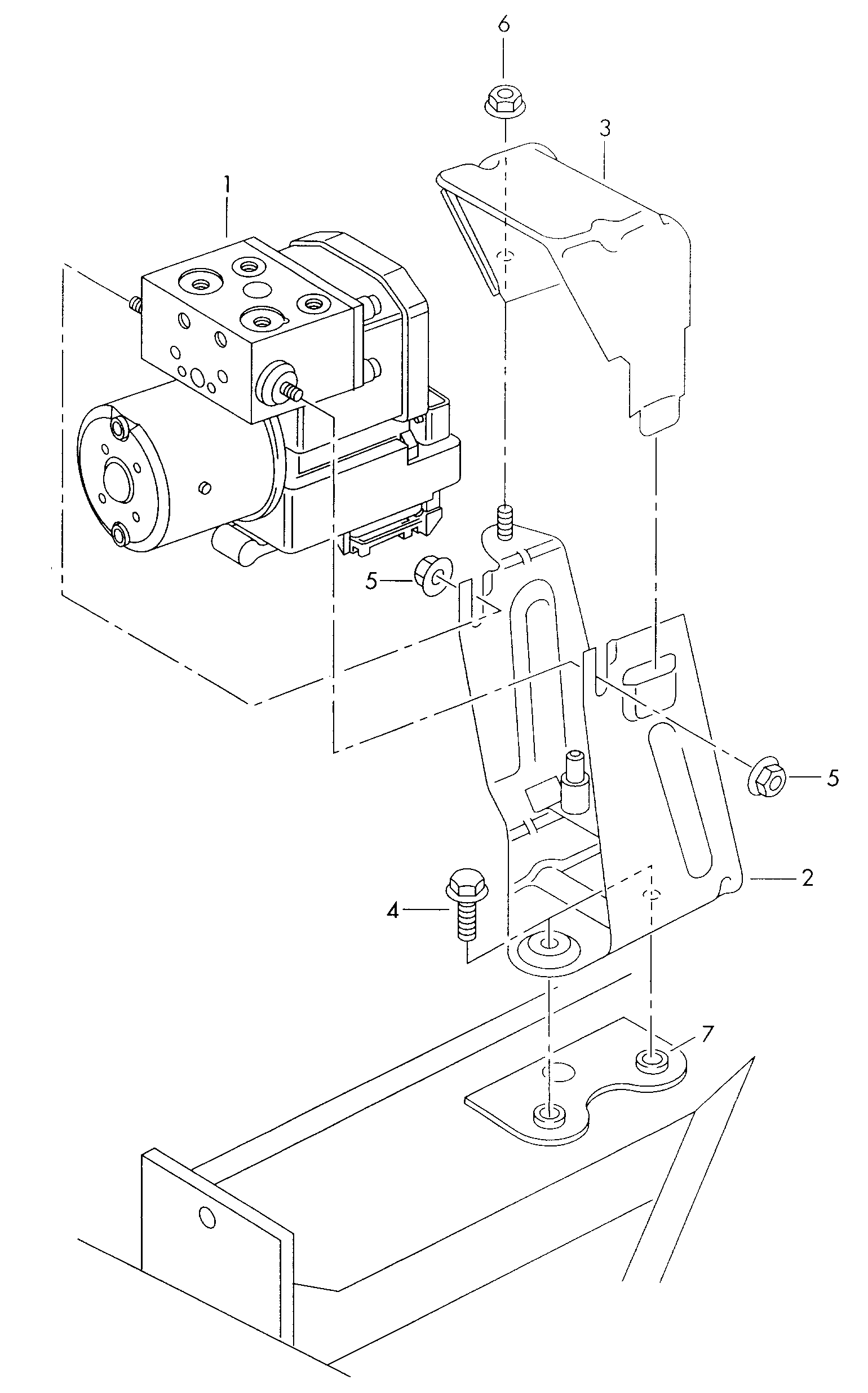 VAG 7D0614111C - Хидравличен агрегат, спирачна система vvparts.bg