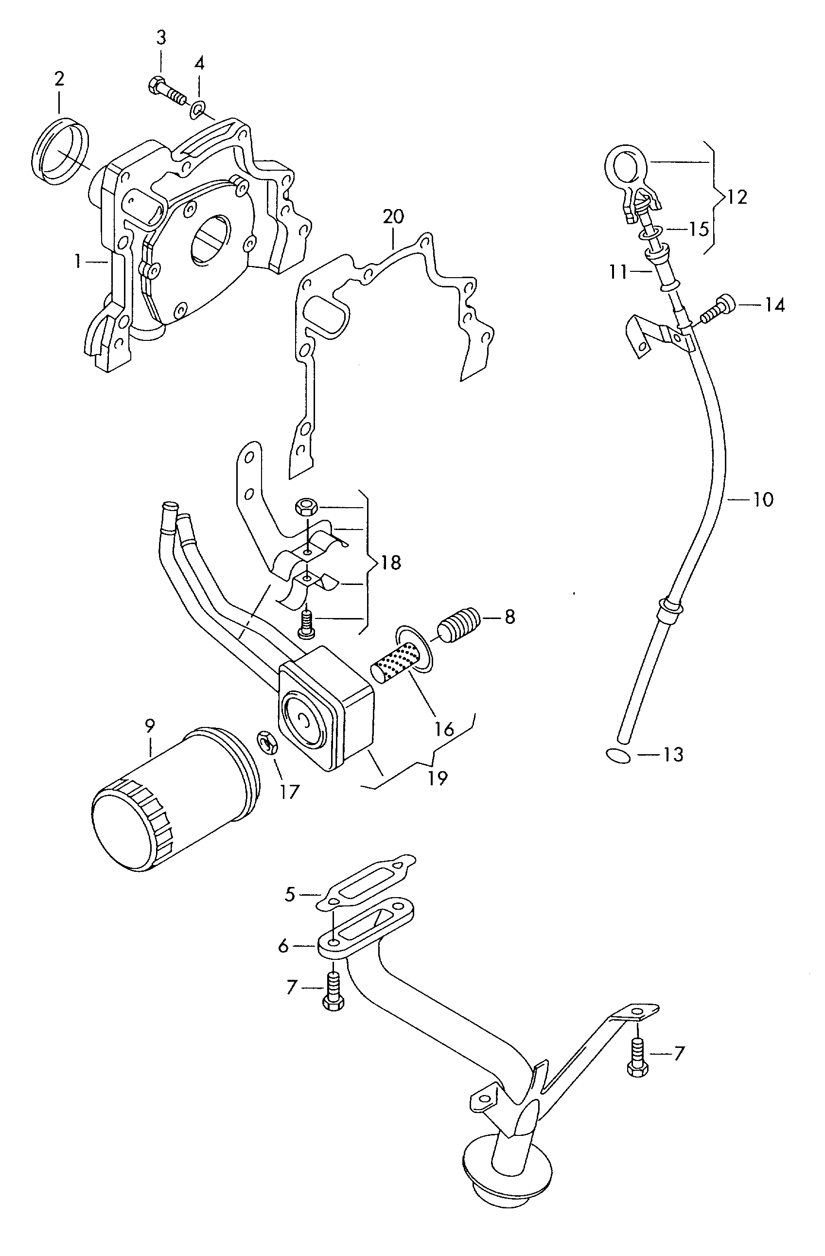 Seat 030 115 561 AB - Маслен филтър vvparts.bg