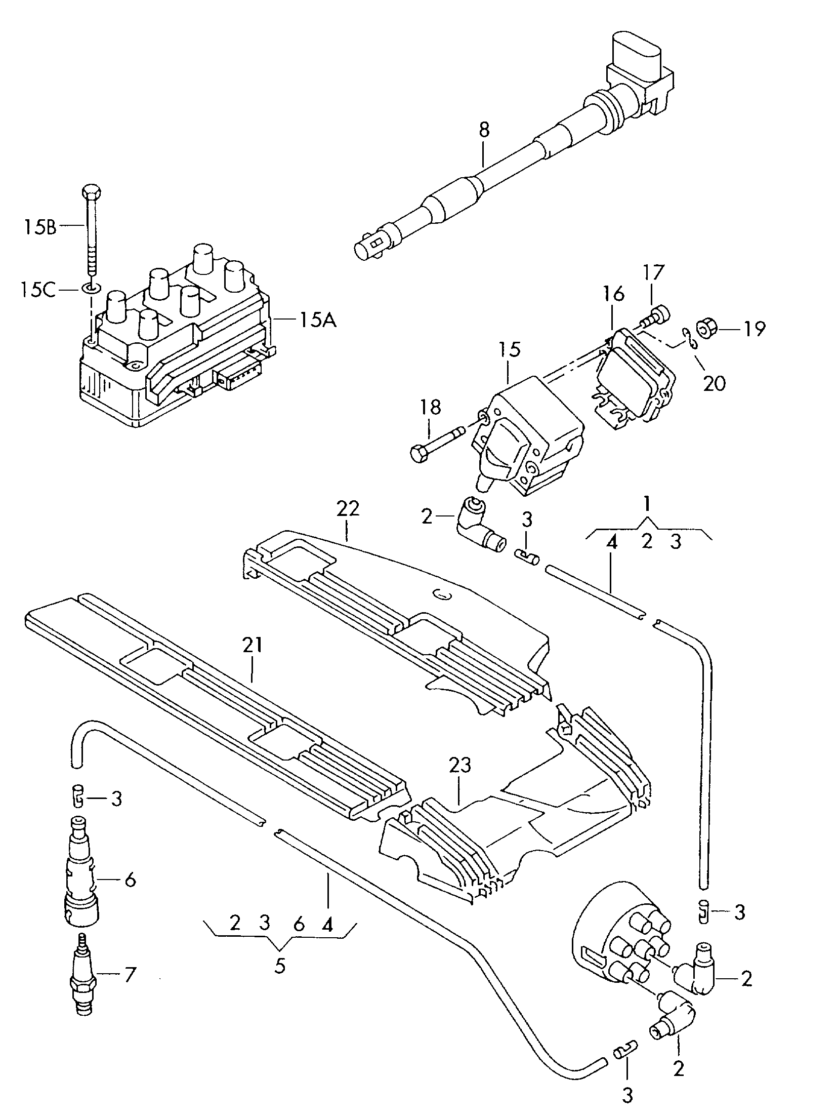 VW 357 998 031 - Комплект запалителеи кабели vvparts.bg