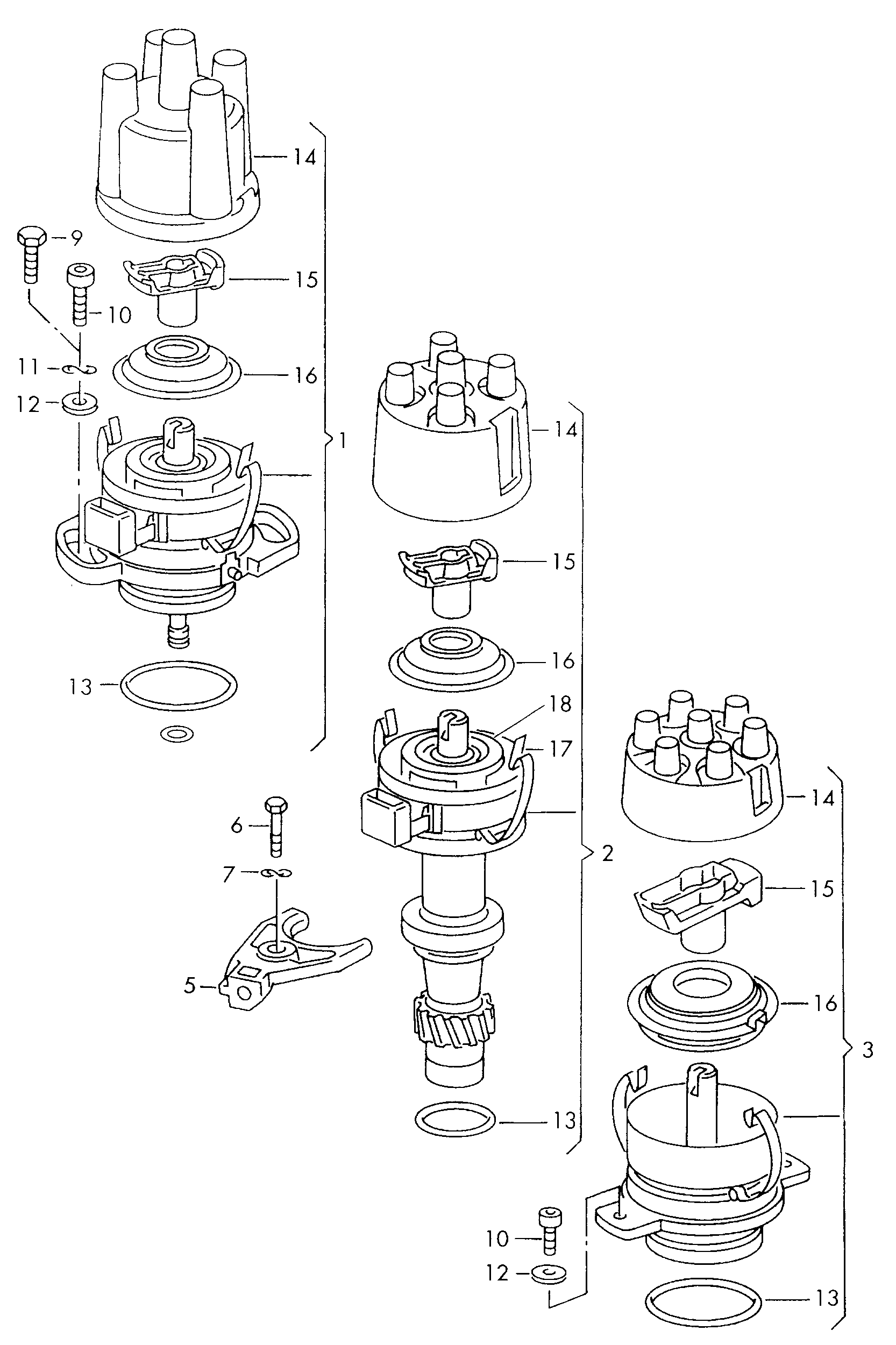 Seat 052 905 225 C - Палец на разпределителя на запалването vvparts.bg