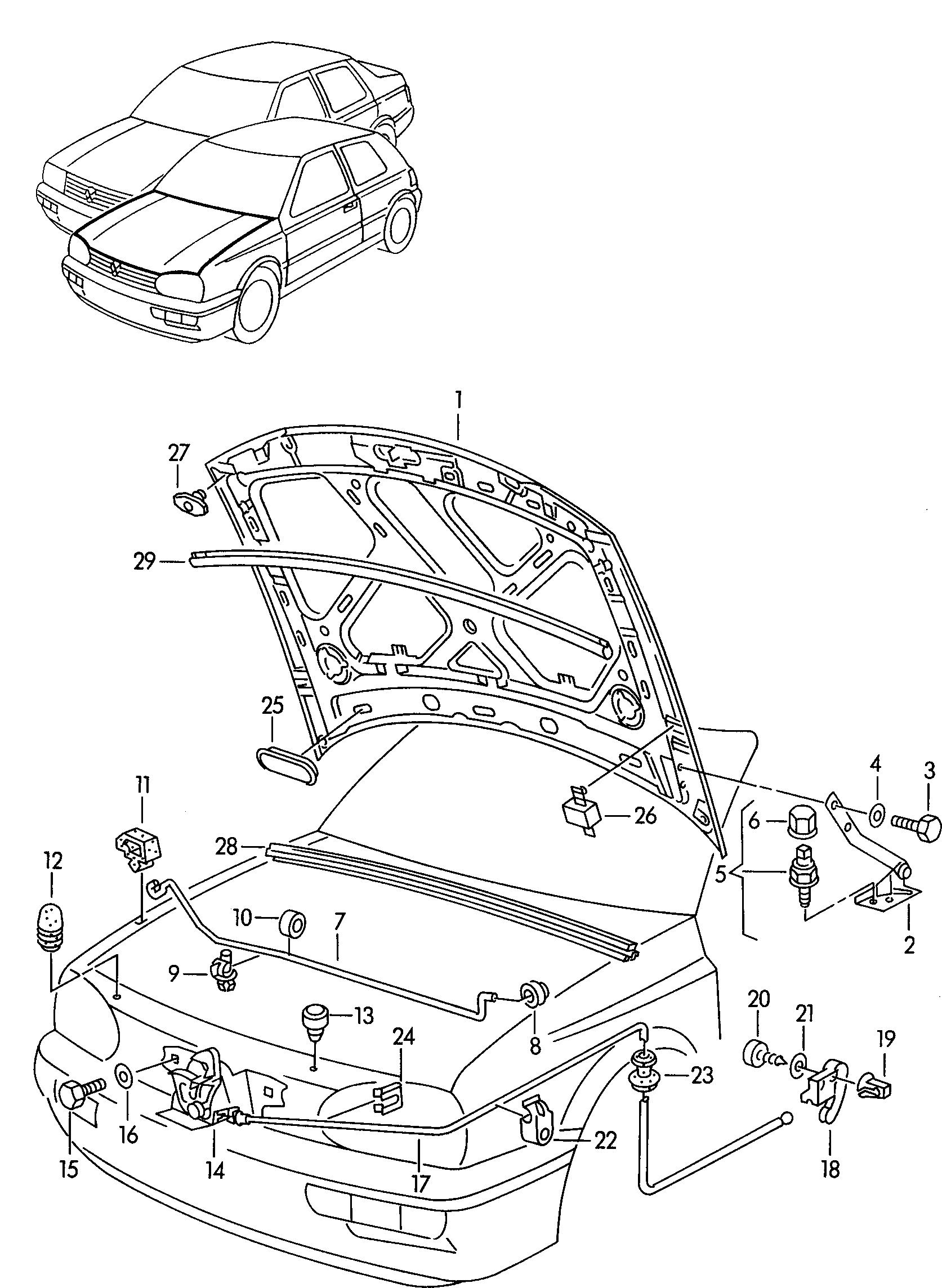 VW 1H0823397 - Клипс (щипка), декоративна / предпазна лайсна vvparts.bg