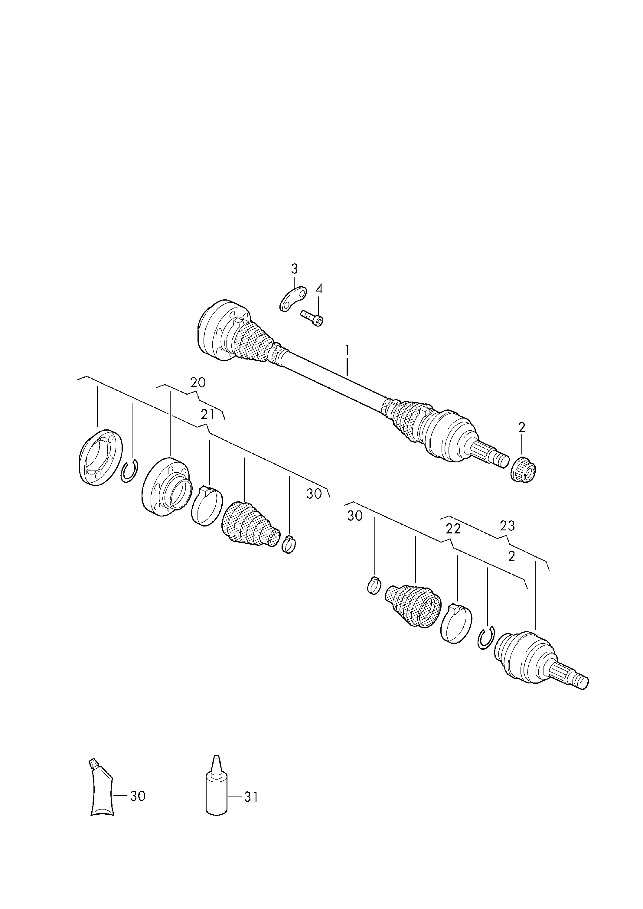 Seat 7L0498099C - Каре комплект, полуоска vvparts.bg