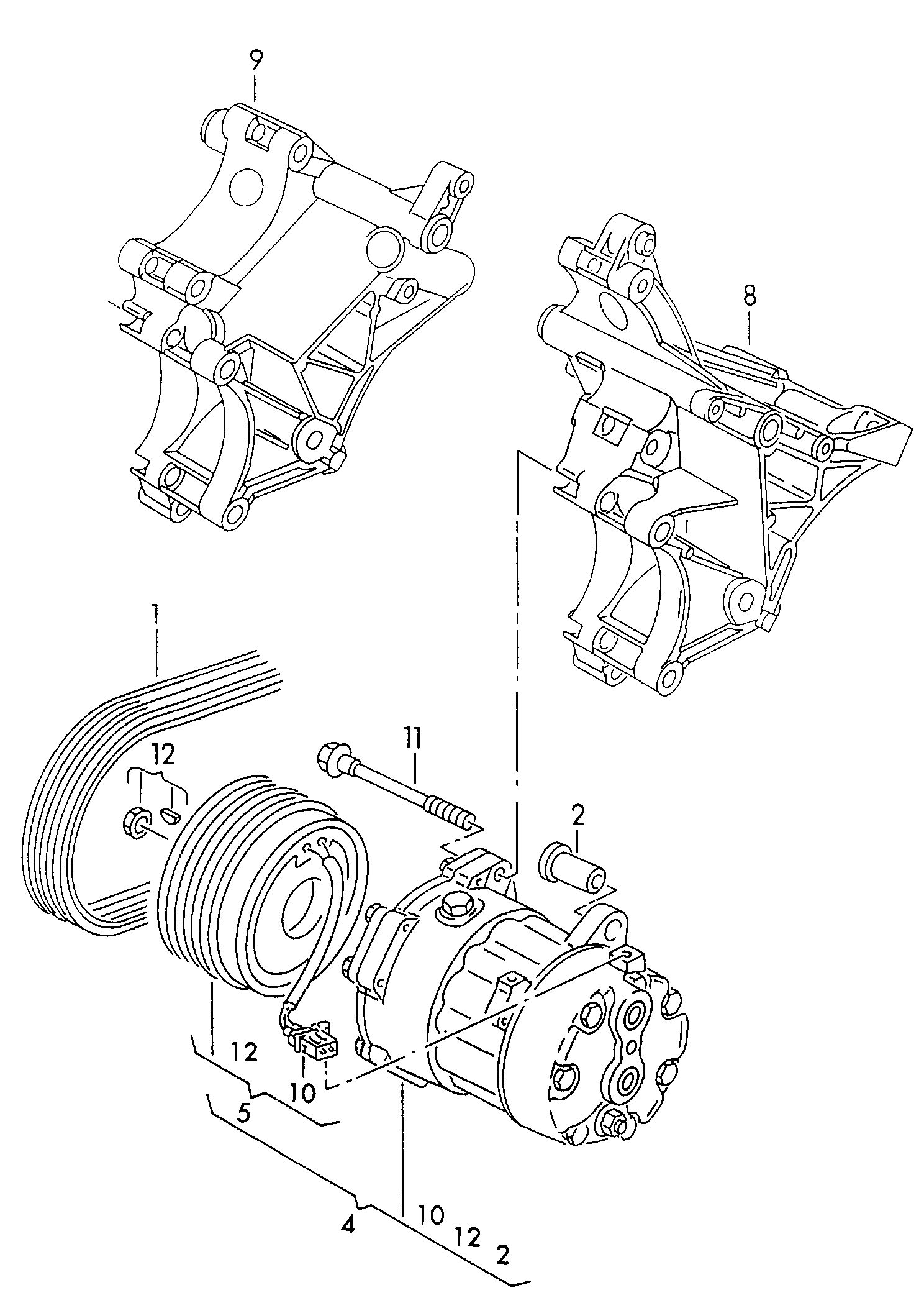 VW 7M0820803P - Компресор, климатизация vvparts.bg