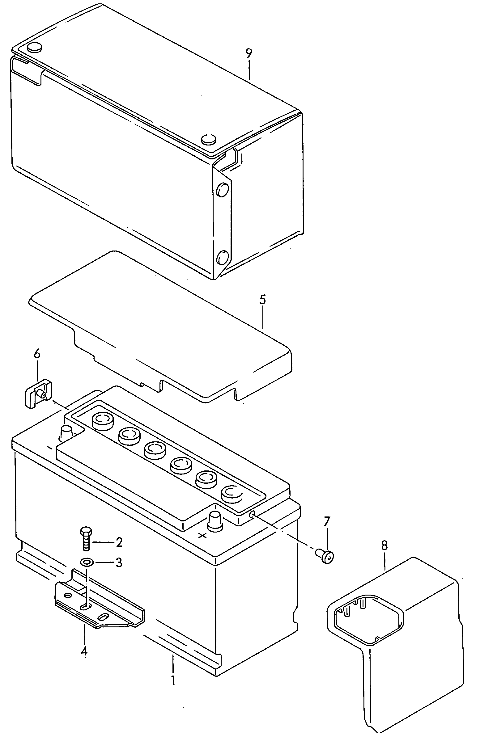 Seat 000915105DB - Стартов акумулатор vvparts.bg