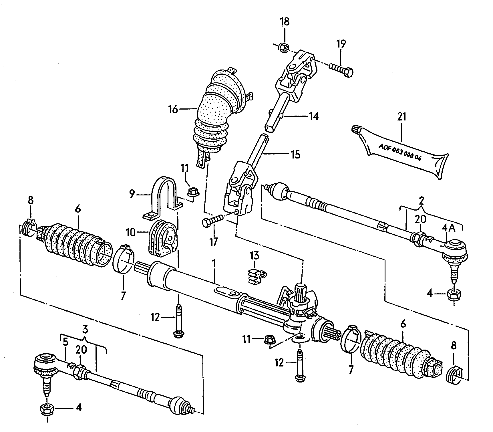 VAG 357422803 - Напречна кормилна щанга vvparts.bg