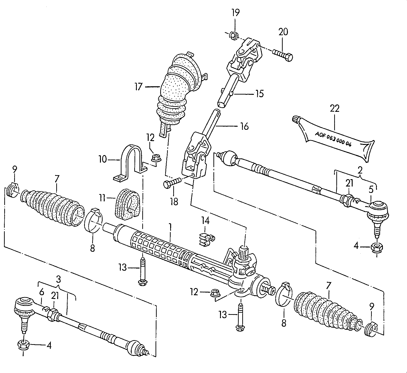 Seat 357 422 803 A - Напречна кормилна щанга vvparts.bg