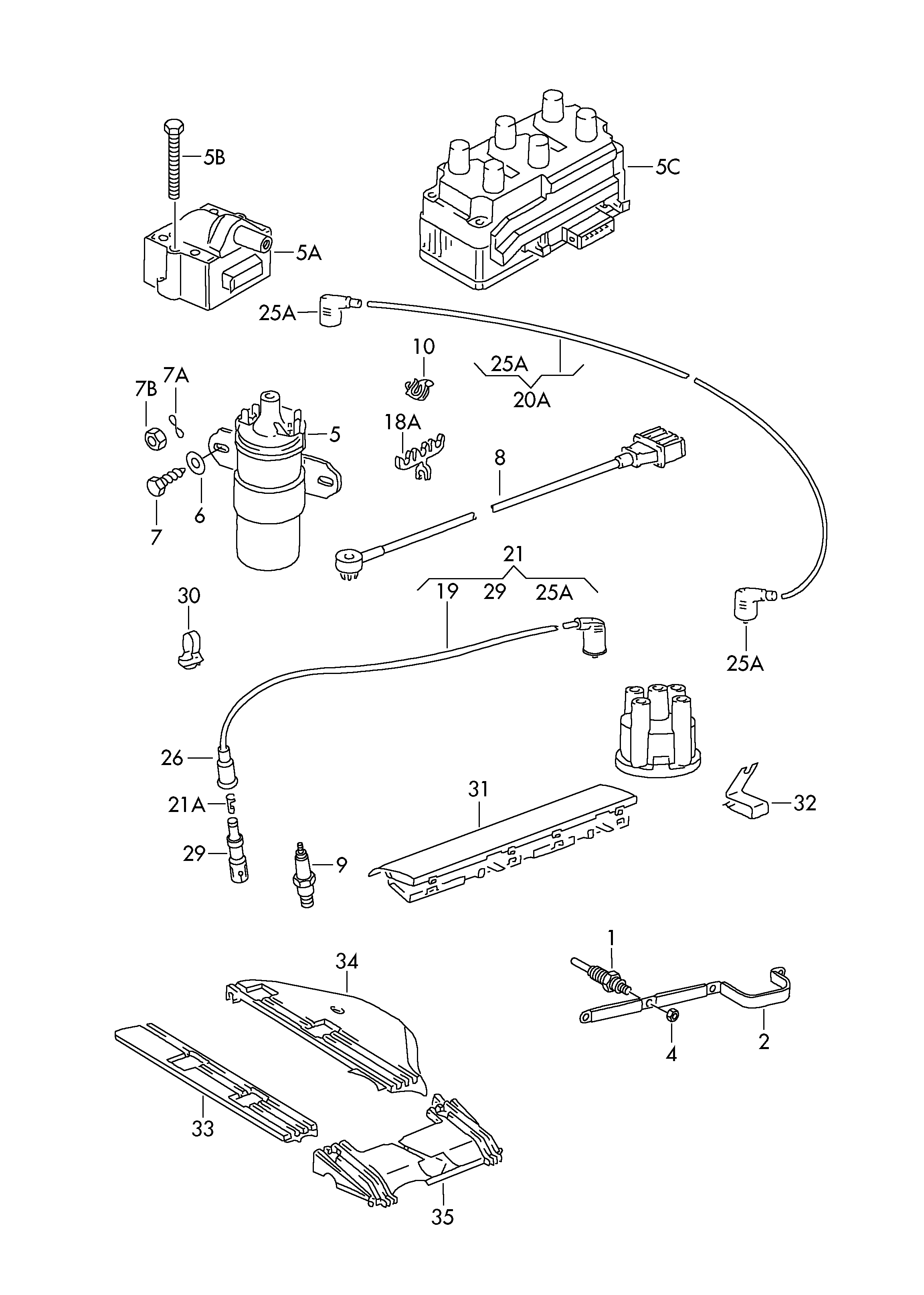 Lamborghini 211 905 115 D - Запалителна бобина vvparts.bg