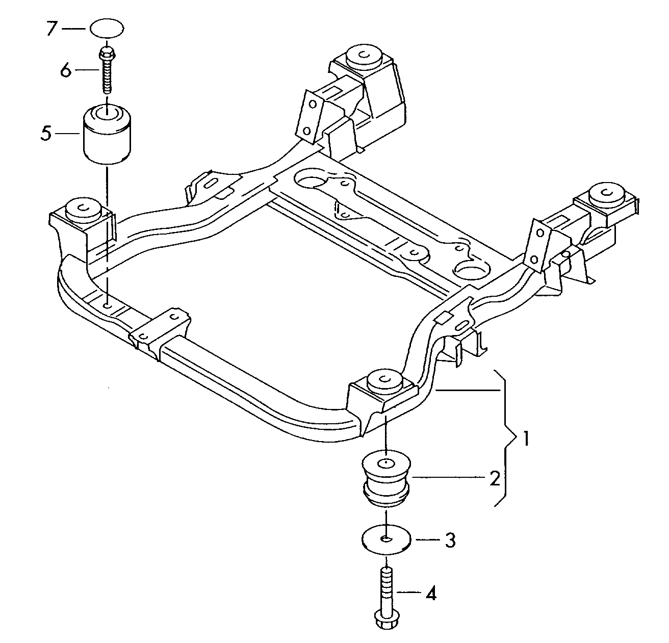 VW N   910 352 02 - Ремонтен комплект, окачване на колелата vvparts.bg