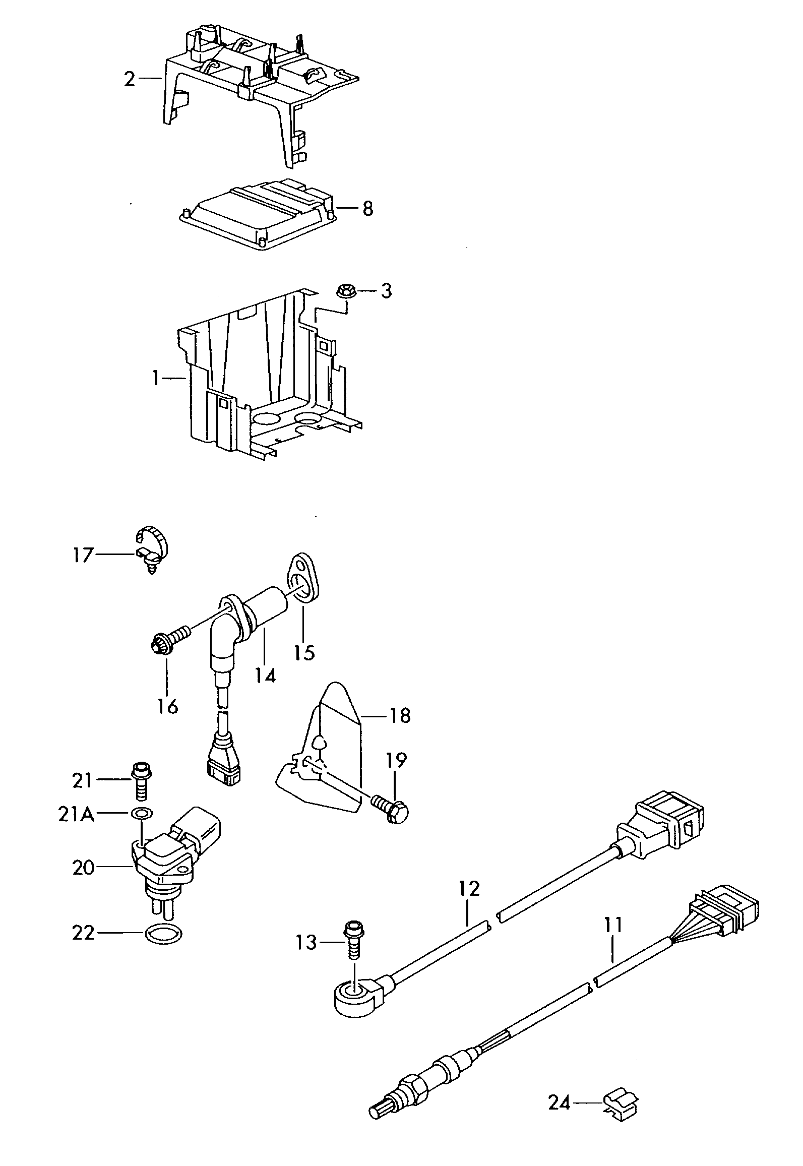 Seat 03C 906 433 A - Импулсен датчик, колянов вал vvparts.bg