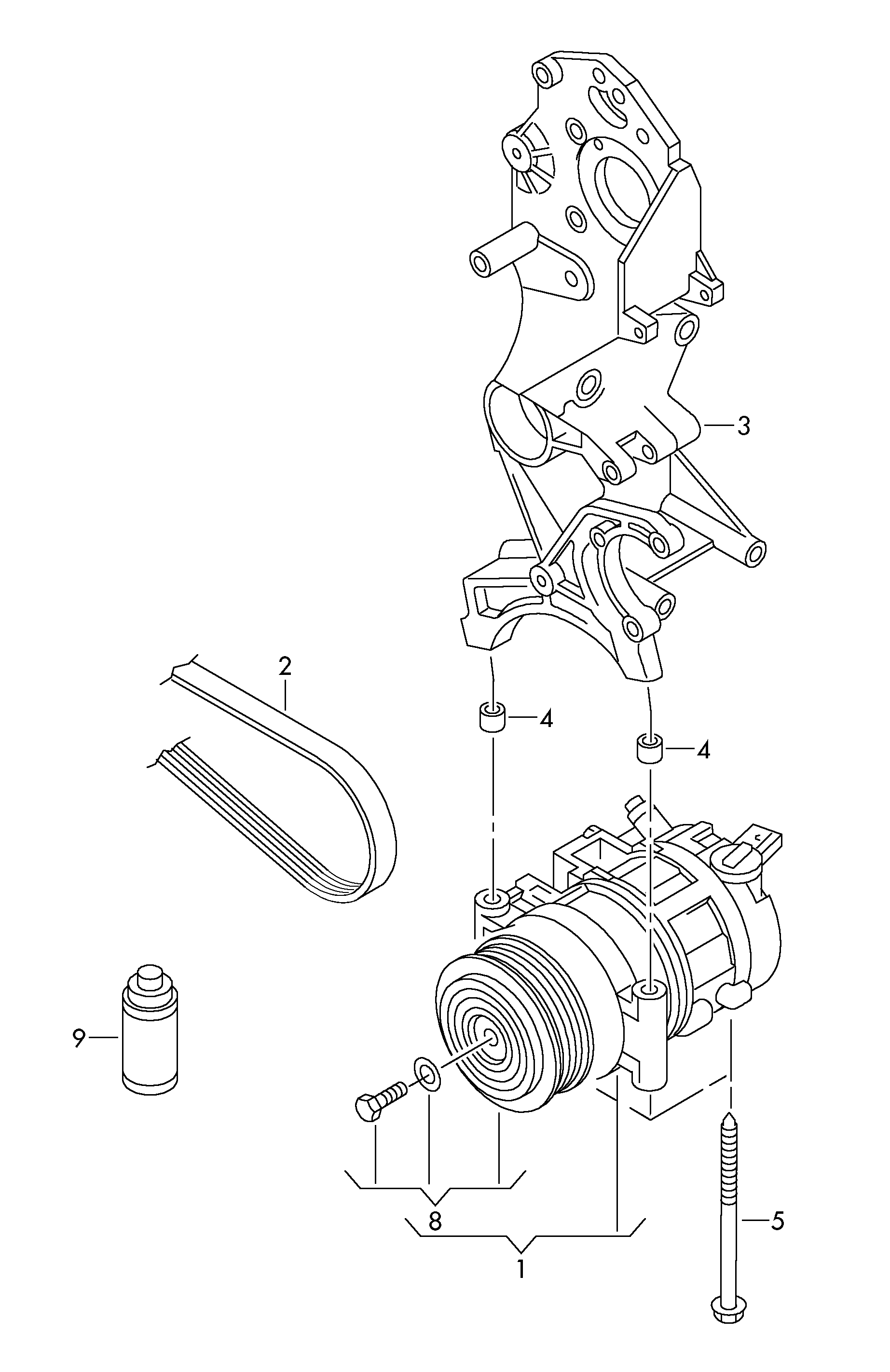 VAG 7E0820803A - Компресор, климатизация vvparts.bg