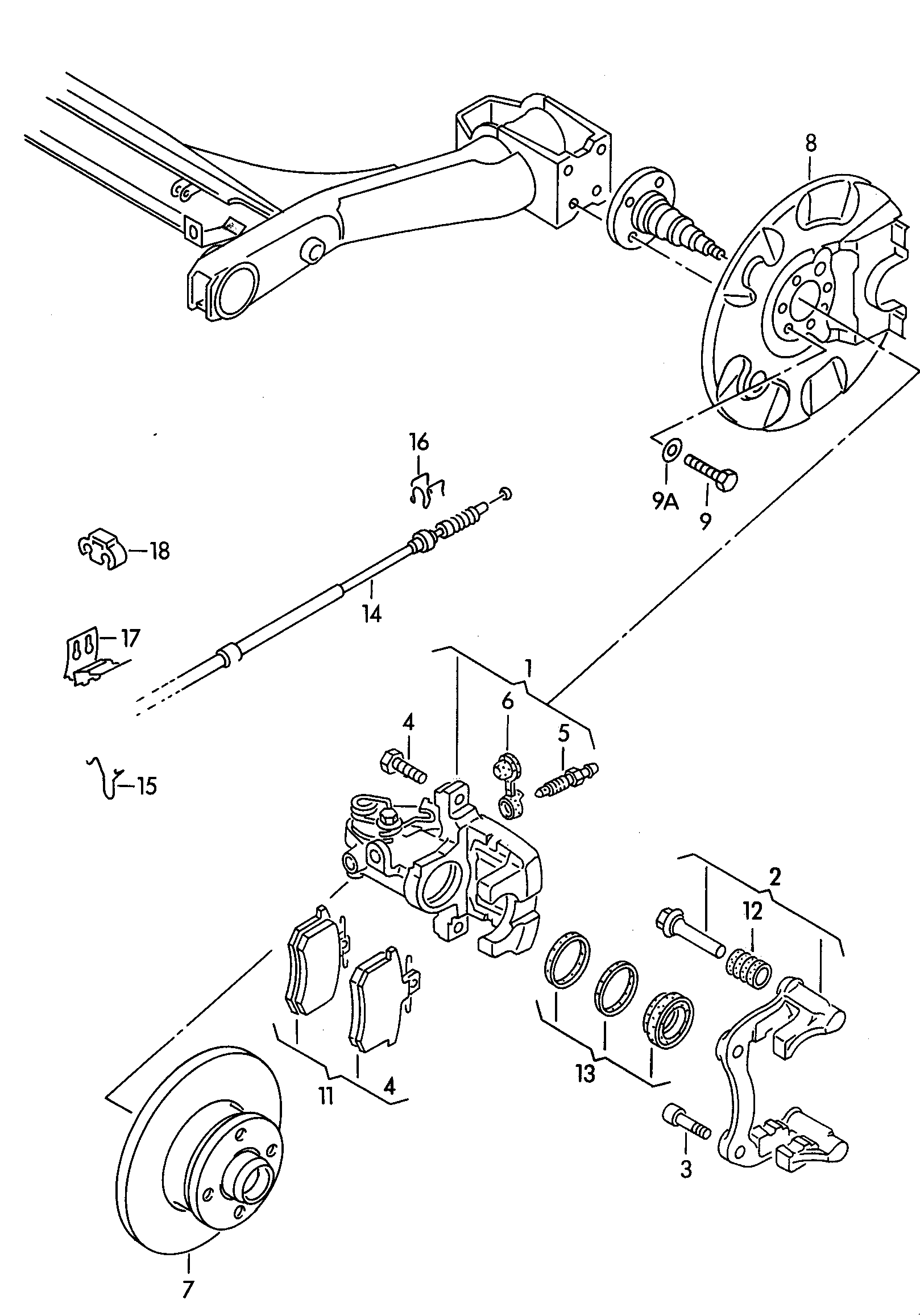 AUDI 1H0 698 451 H - Комплект спирачно феродо, дискови спирачки vvparts.bg