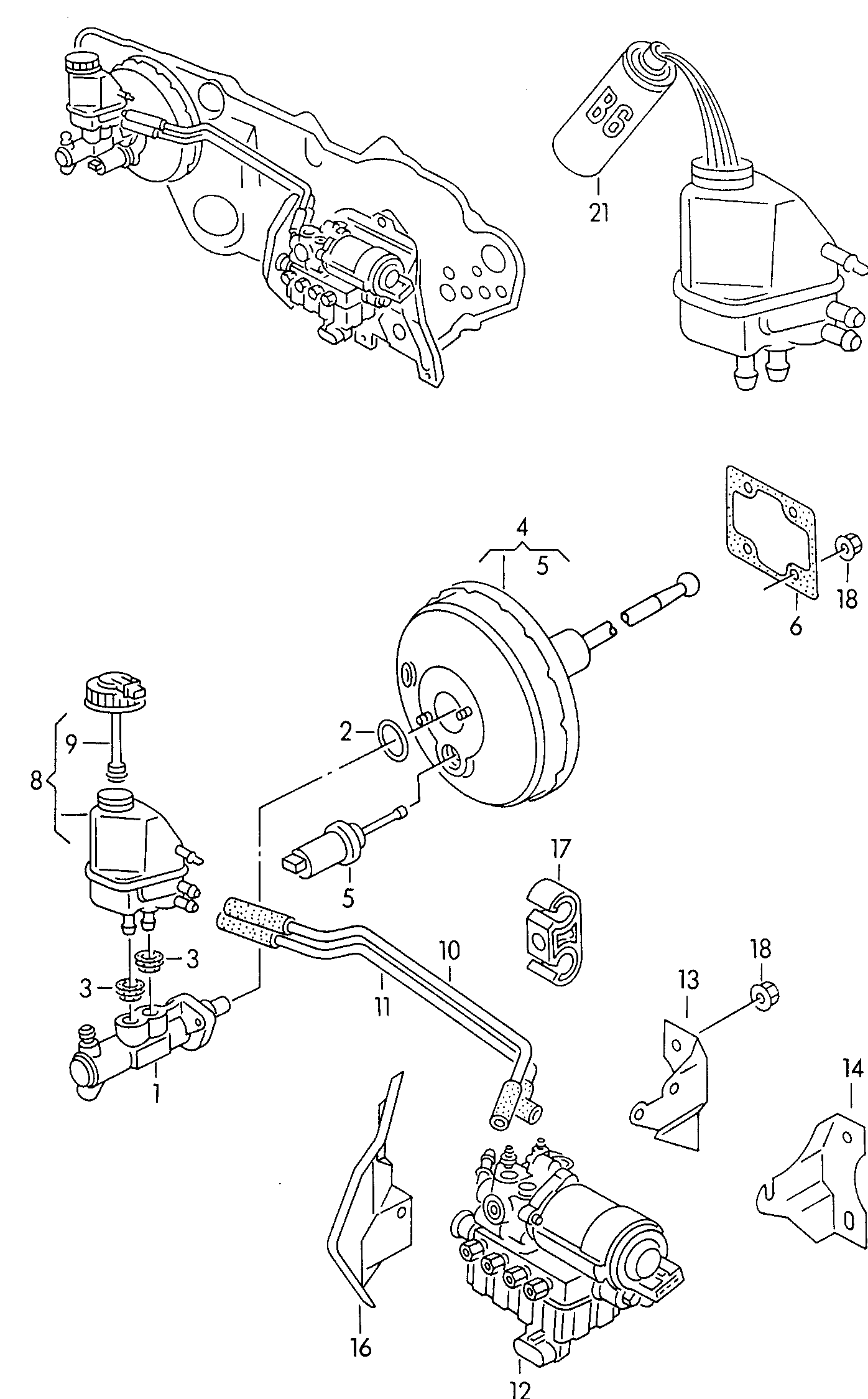 VAG 1H2 611 019B - Спирачна помпа vvparts.bg