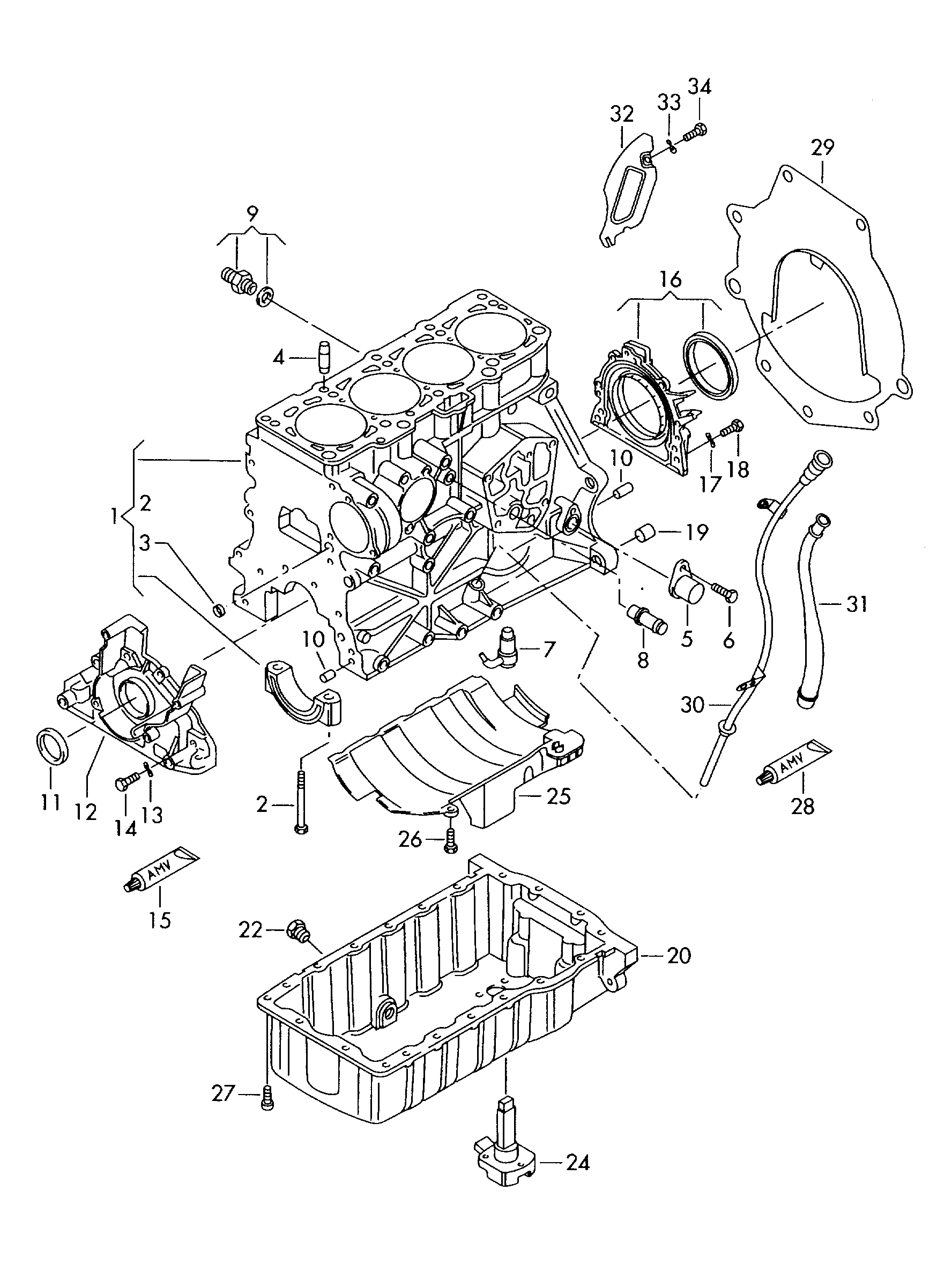 VW 038 103 171 S - Семеринг, колянов вал vvparts.bg