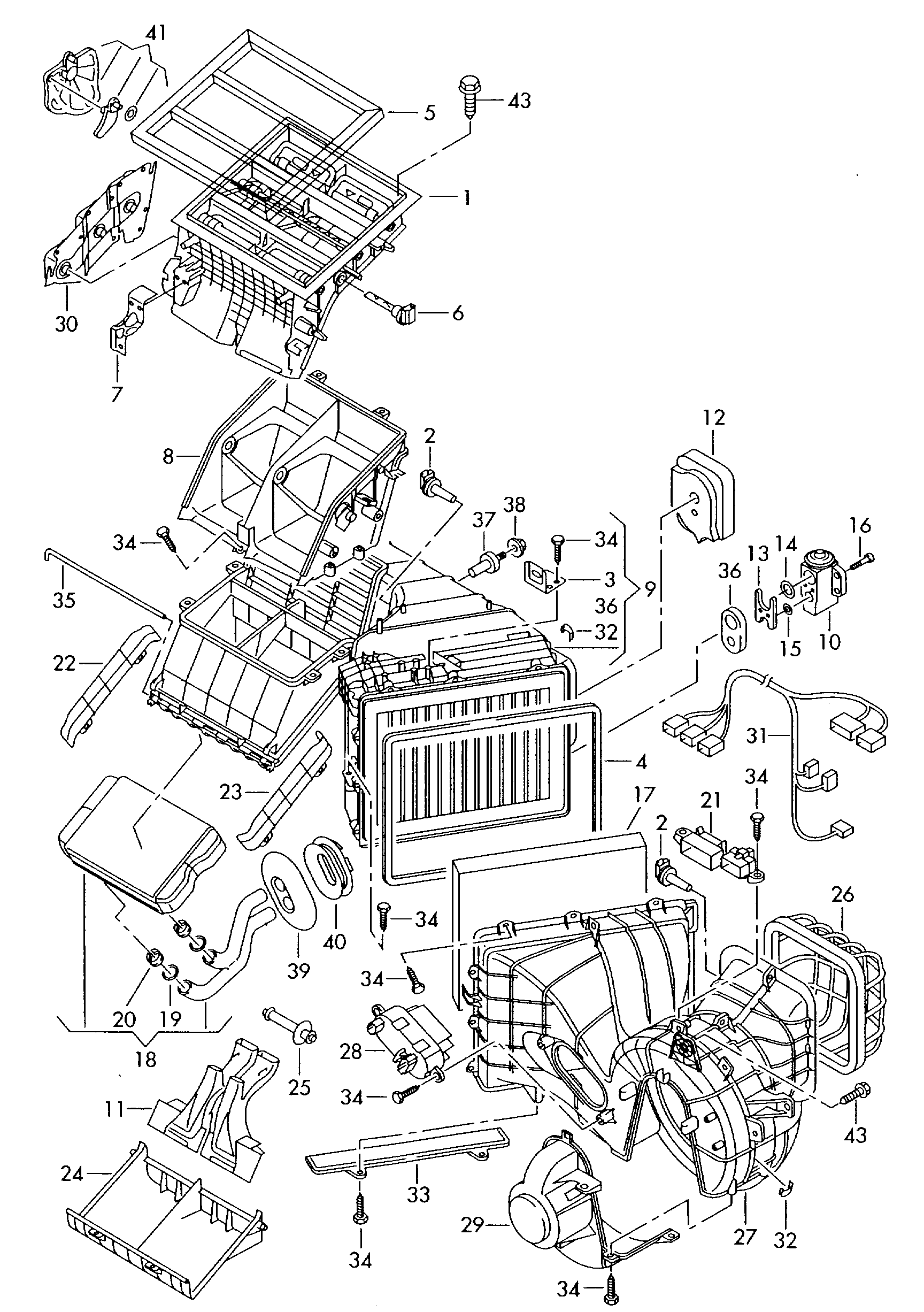 VW 7E0 959 263 - Съпротивление, вентилатор за вътрешно пространство vvparts.bg