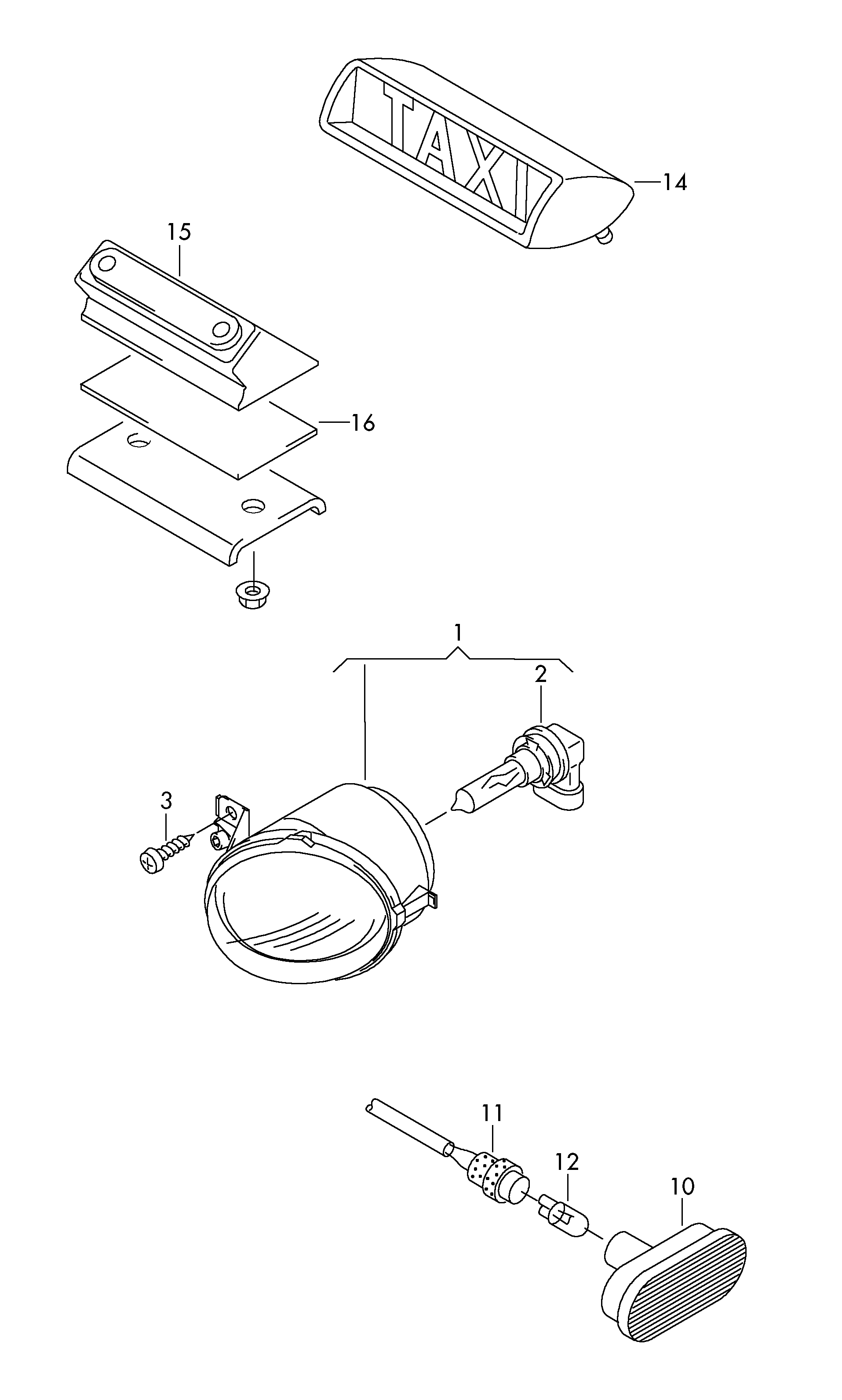 Seat 3B0949117B - Мигачи vvparts.bg