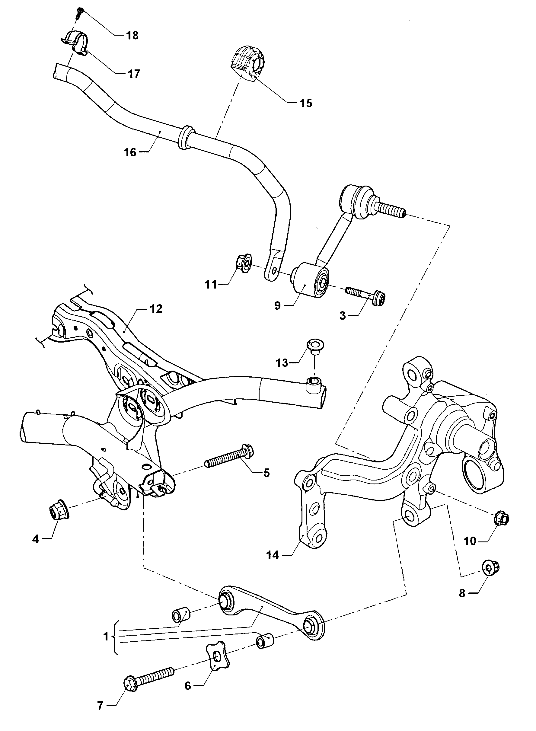 VAG 1K0 511 439 E - Скоба, тампон стаб. щанга vvparts.bg