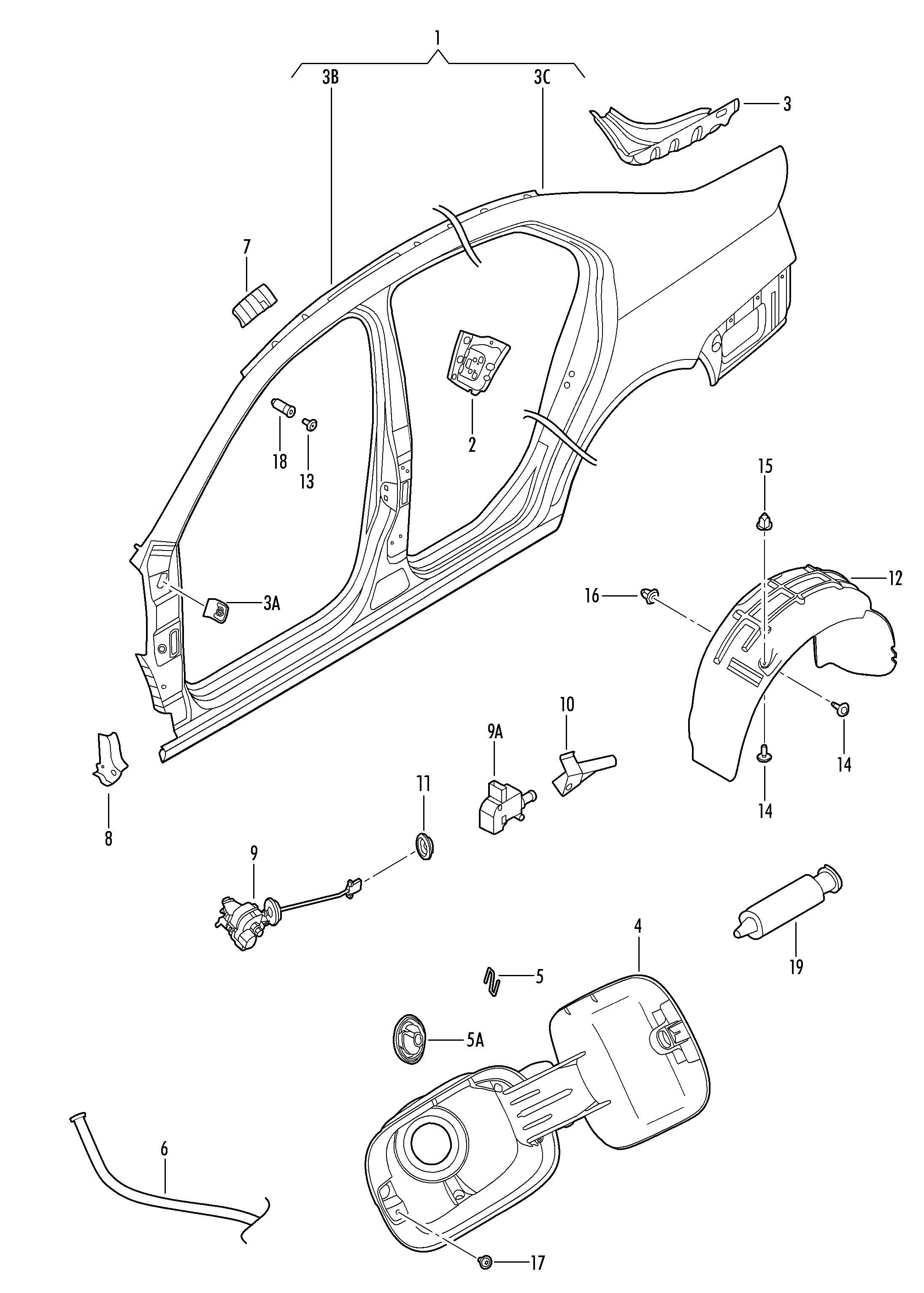 AUDI 1K5 810 773A - Регулиращ елемент, централно заключване vvparts.bg