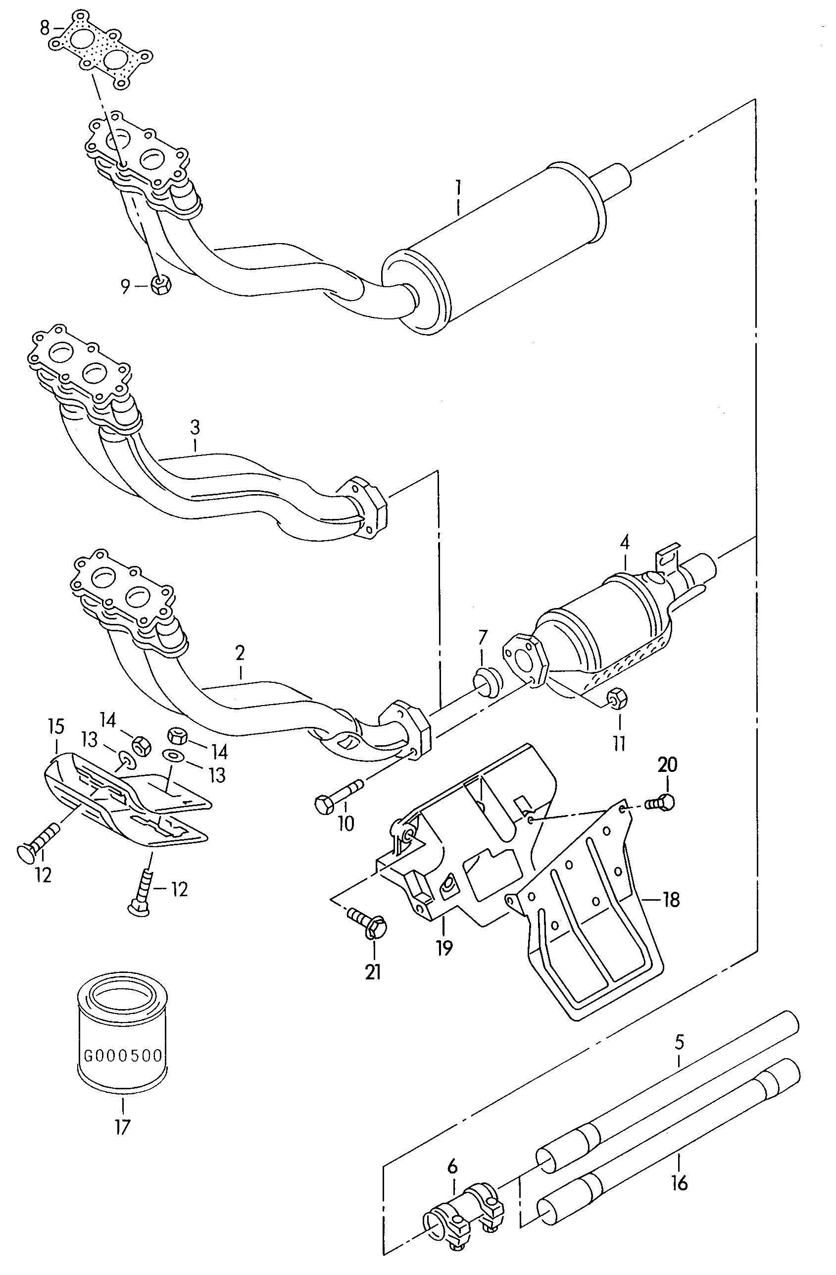 AUDI 1H0131089CX - Катализатор vvparts.bg