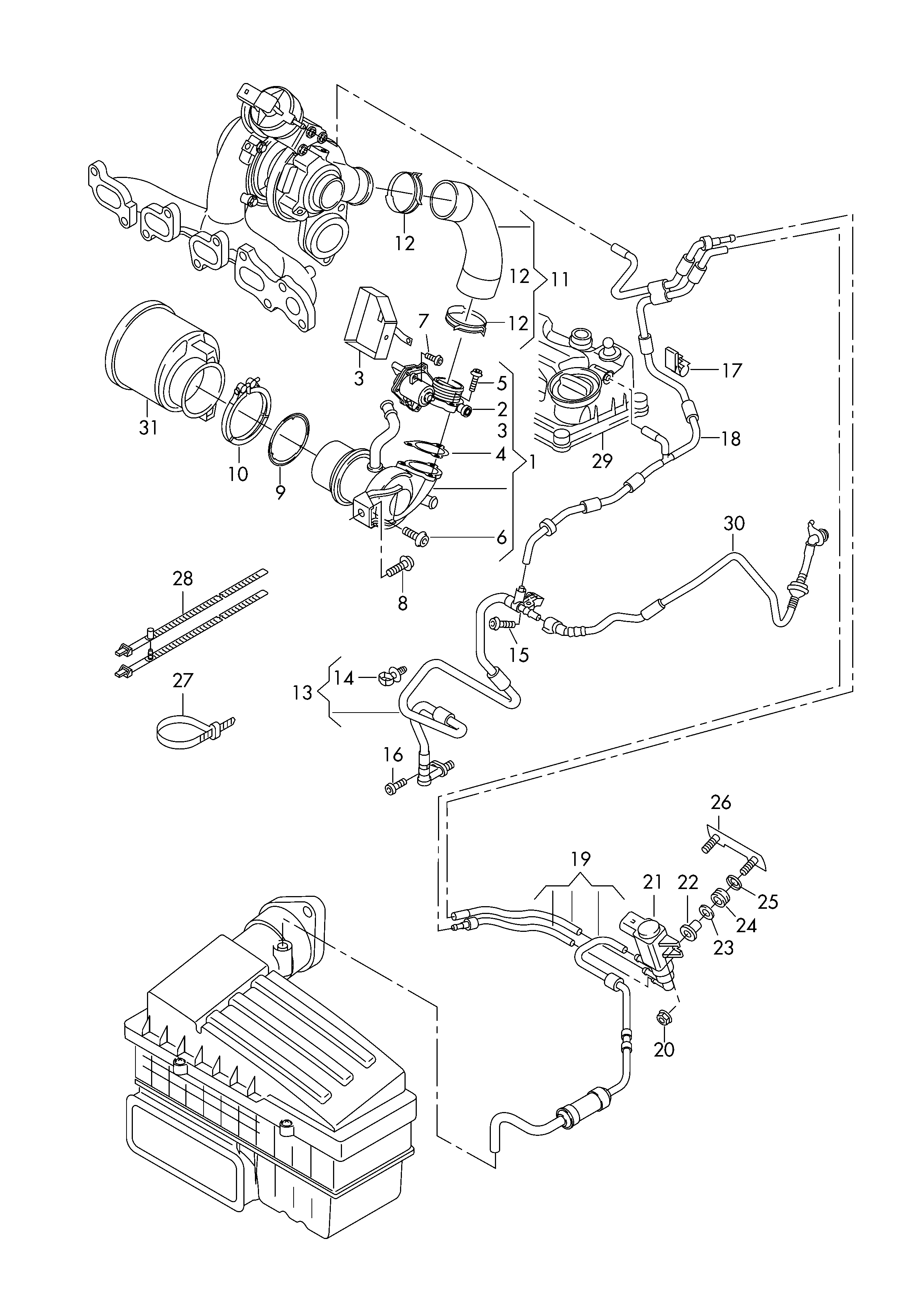 VAG 04L131547 - Уплътнение, изпускателни тръби vvparts.bg