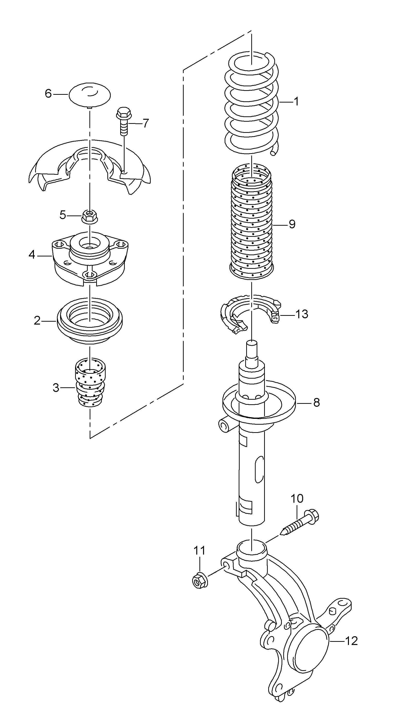 FORD 5Q0412249F - Deep groove ball thrust bearng vvparts.bg