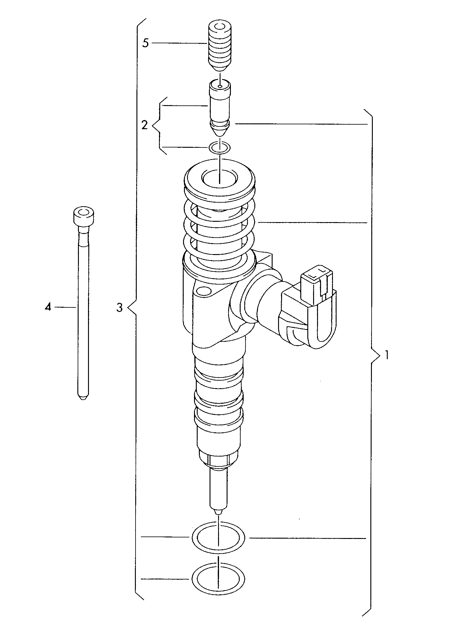 VAG 03G198051D - Ремонтен комплект, елемент помпа-дюза vvparts.bg